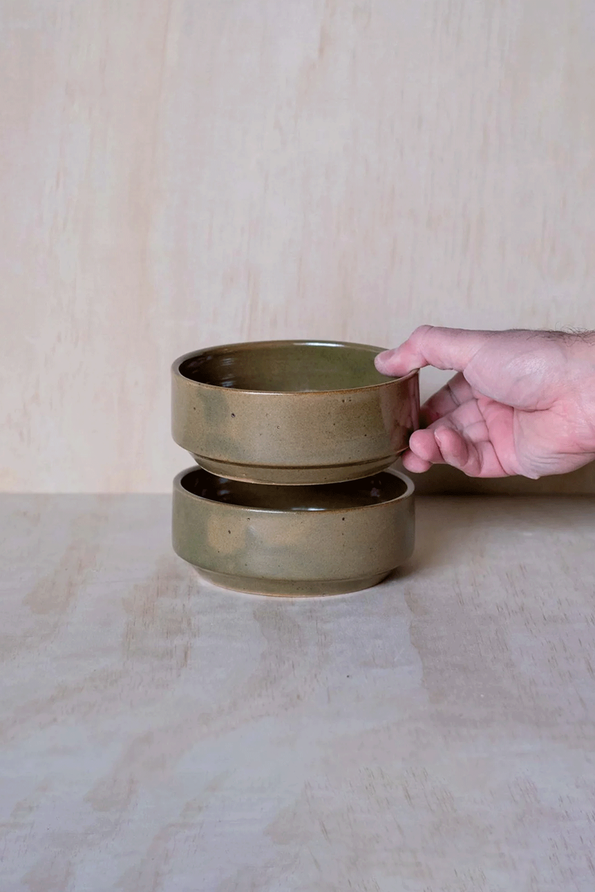 Small Stacking Bowl in Sage