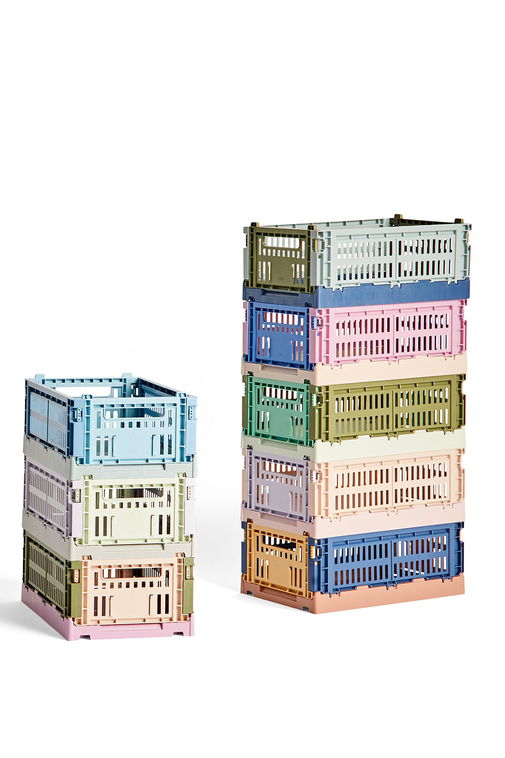 Small Colour Crate Mix in Olive & Mint