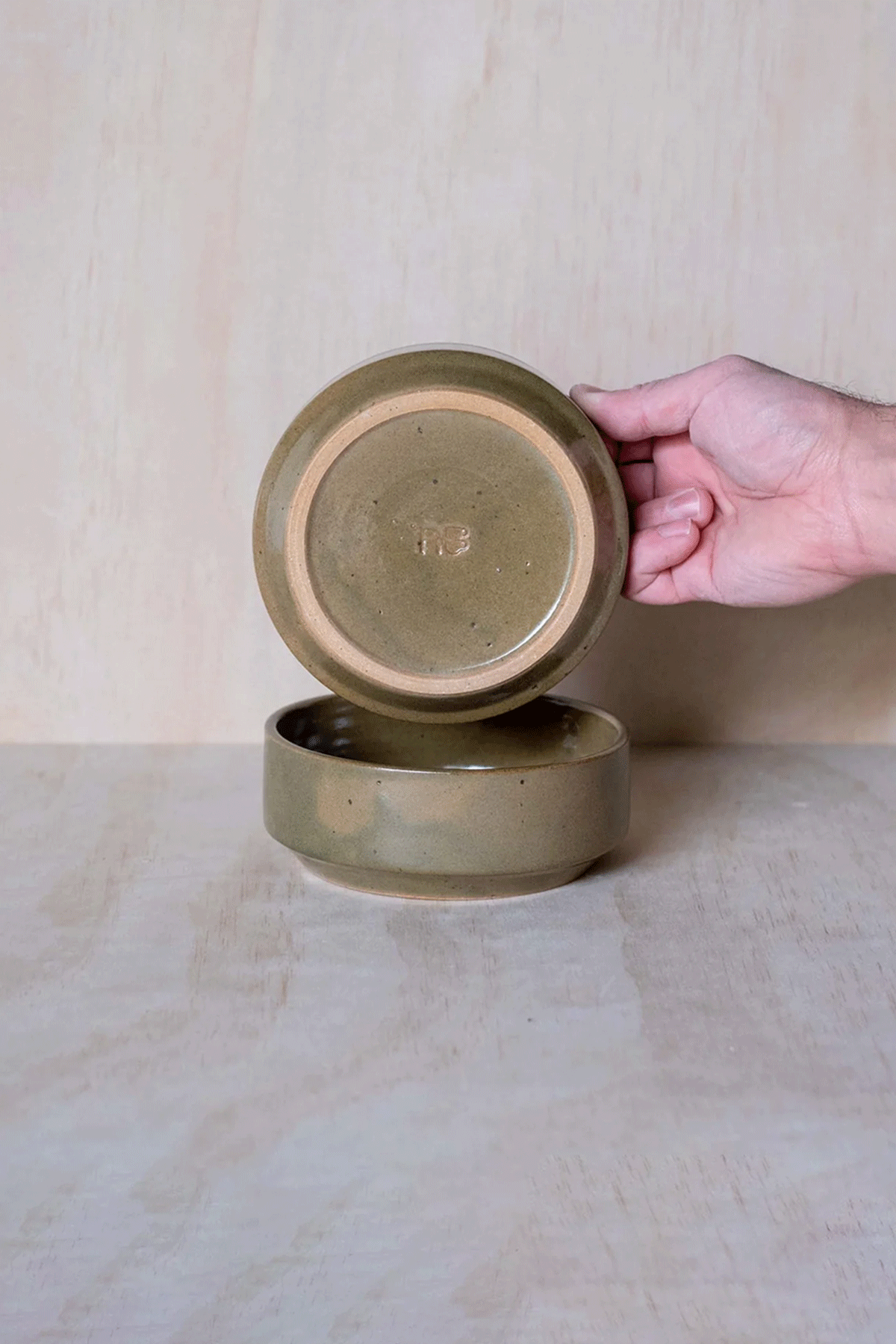 Small Stacking Bowl in Sage