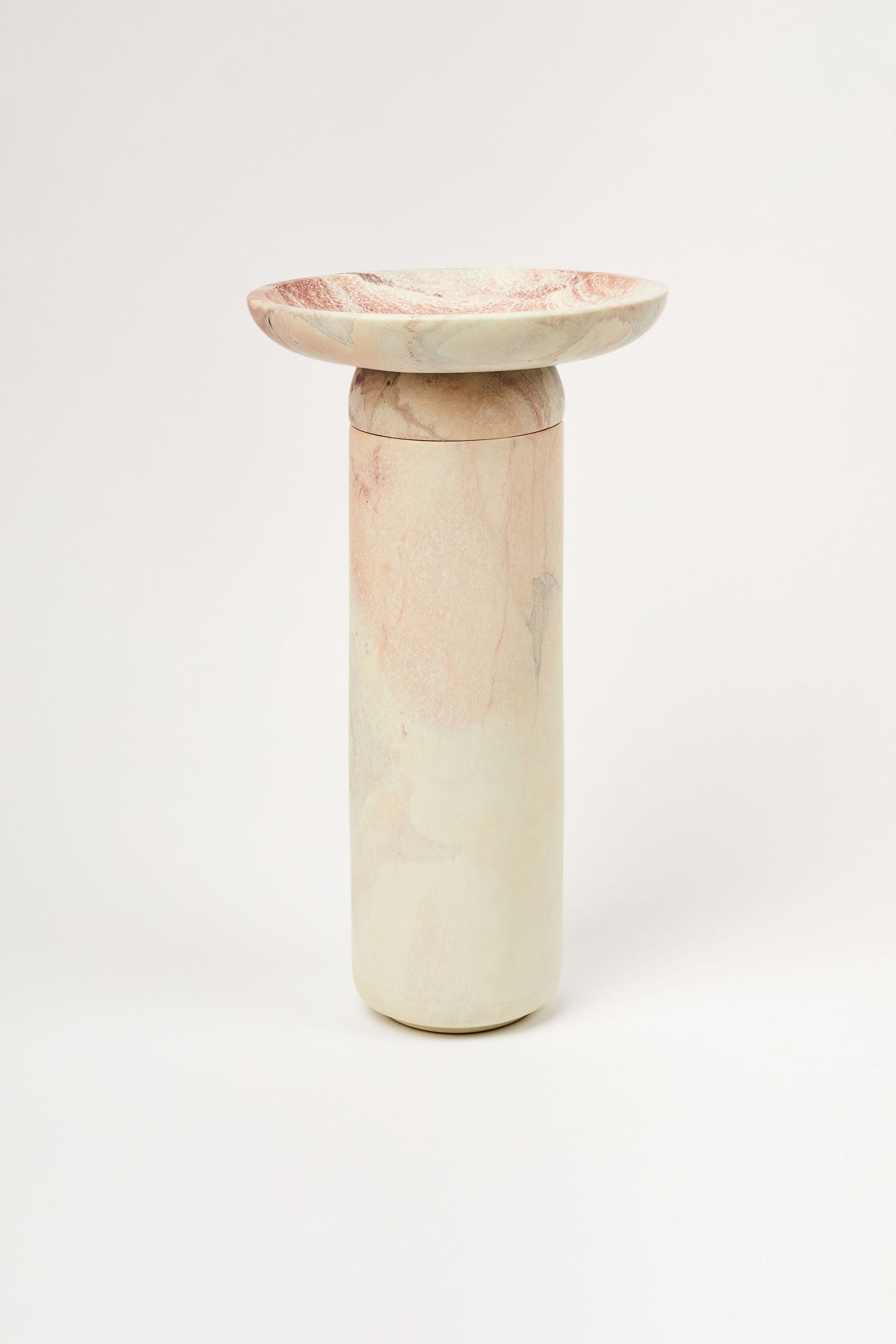 Amina Bowl Tall — Pink Stone