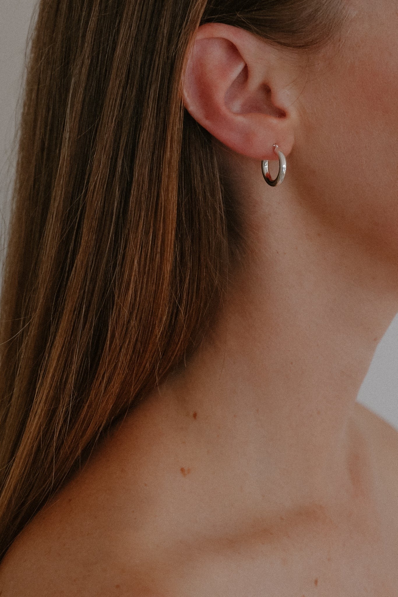 Bianca Hoops in Silver