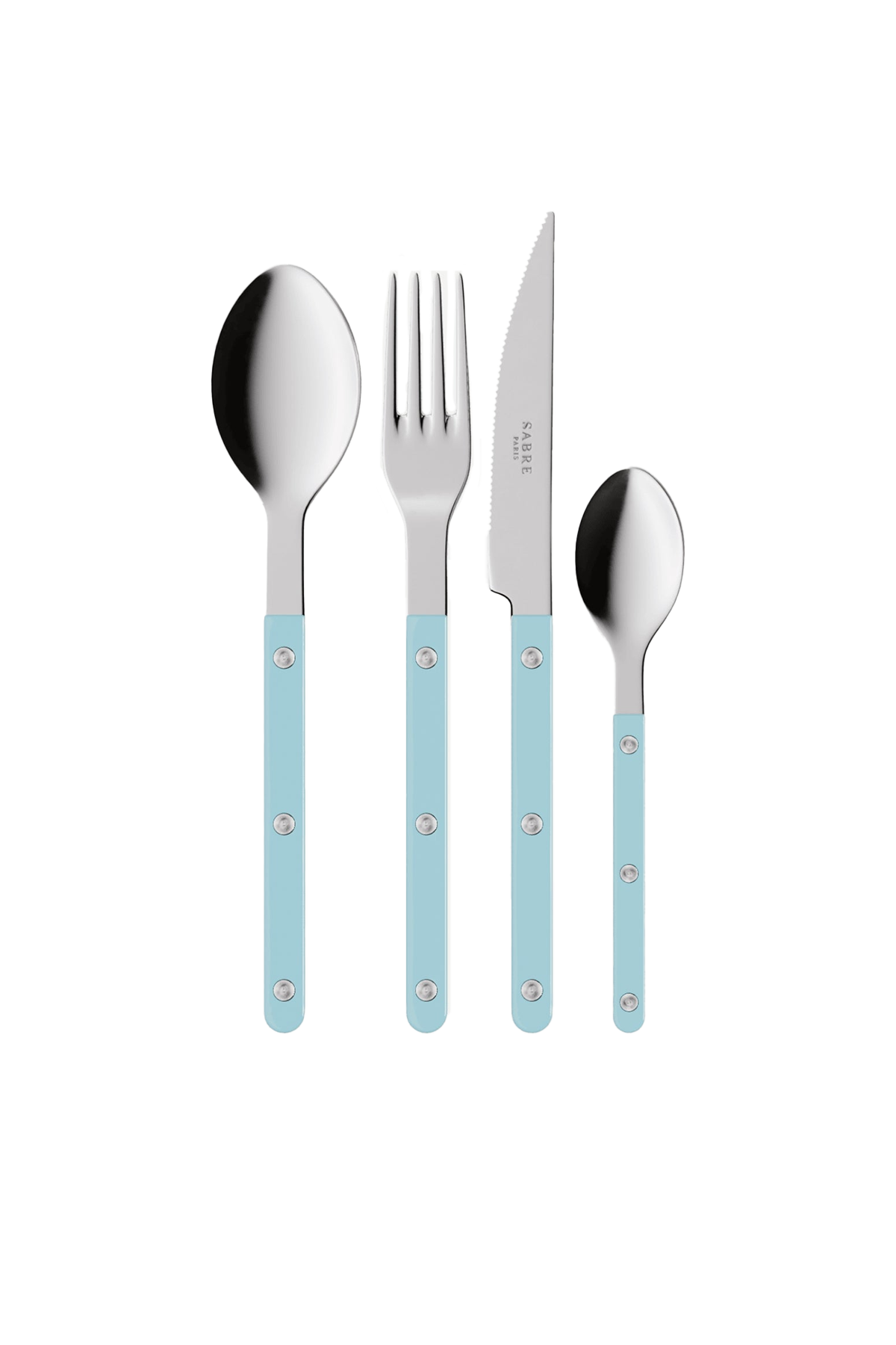 Bistrot Solid Cutlery Set in Pastel Blue