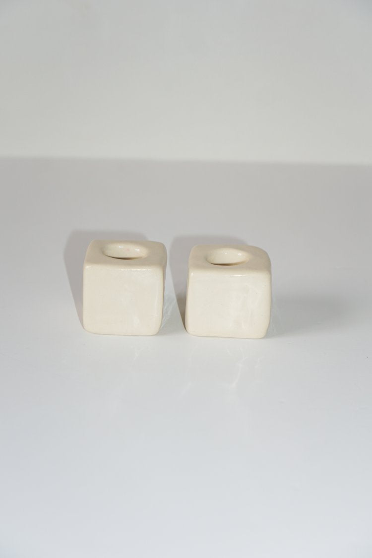 Candle Holder Mini in Cream