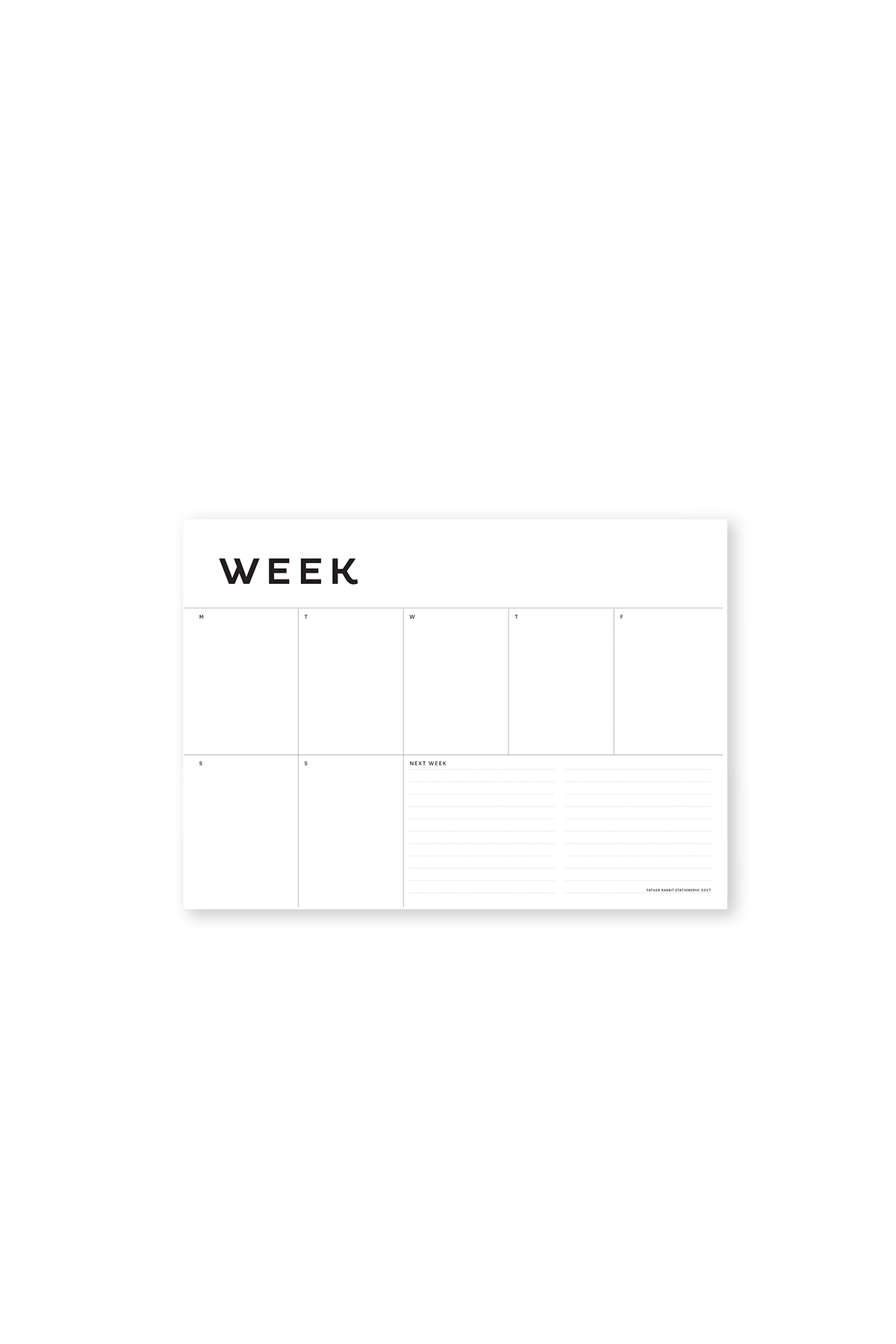 Weekly Planner A4