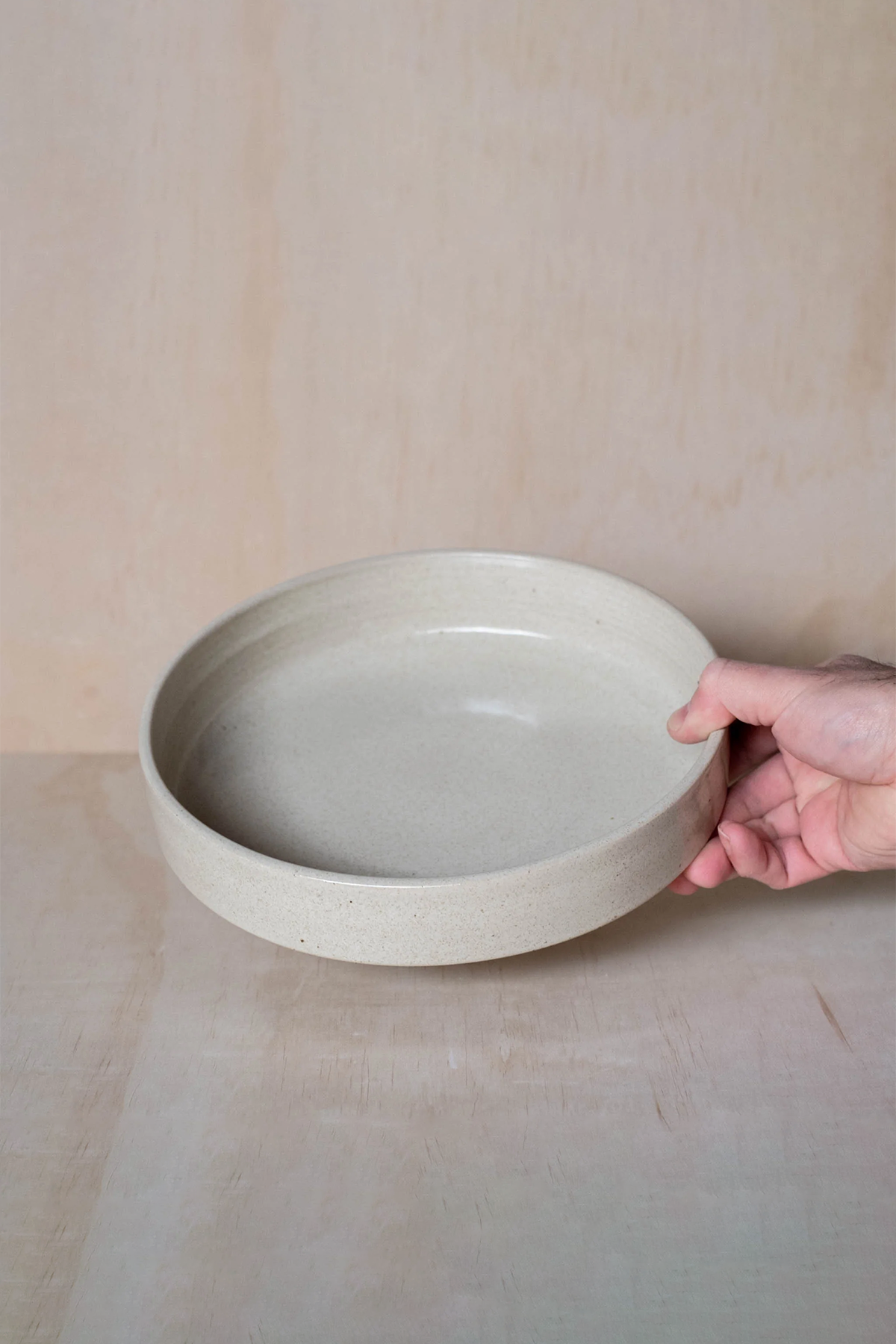 Large Stacking Bowl in Beige