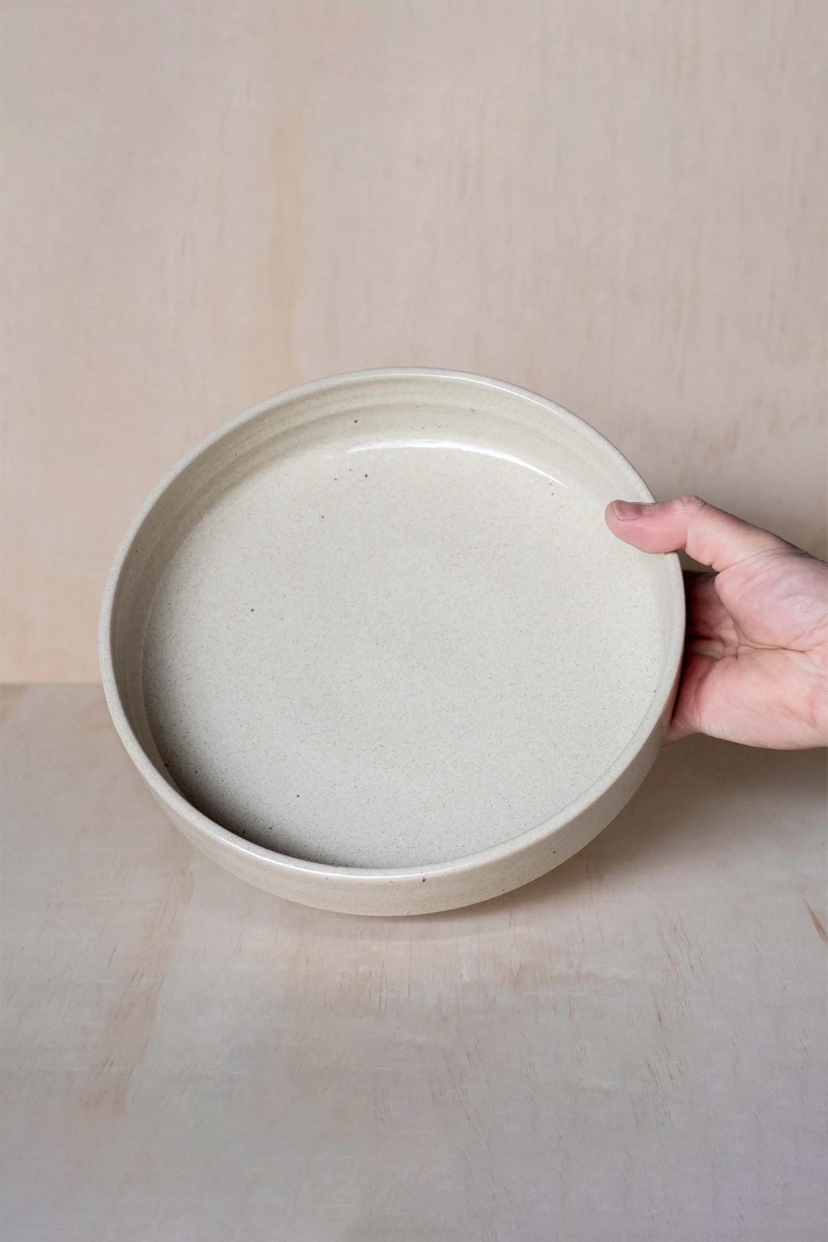 Large Stacking Bowl in Beige