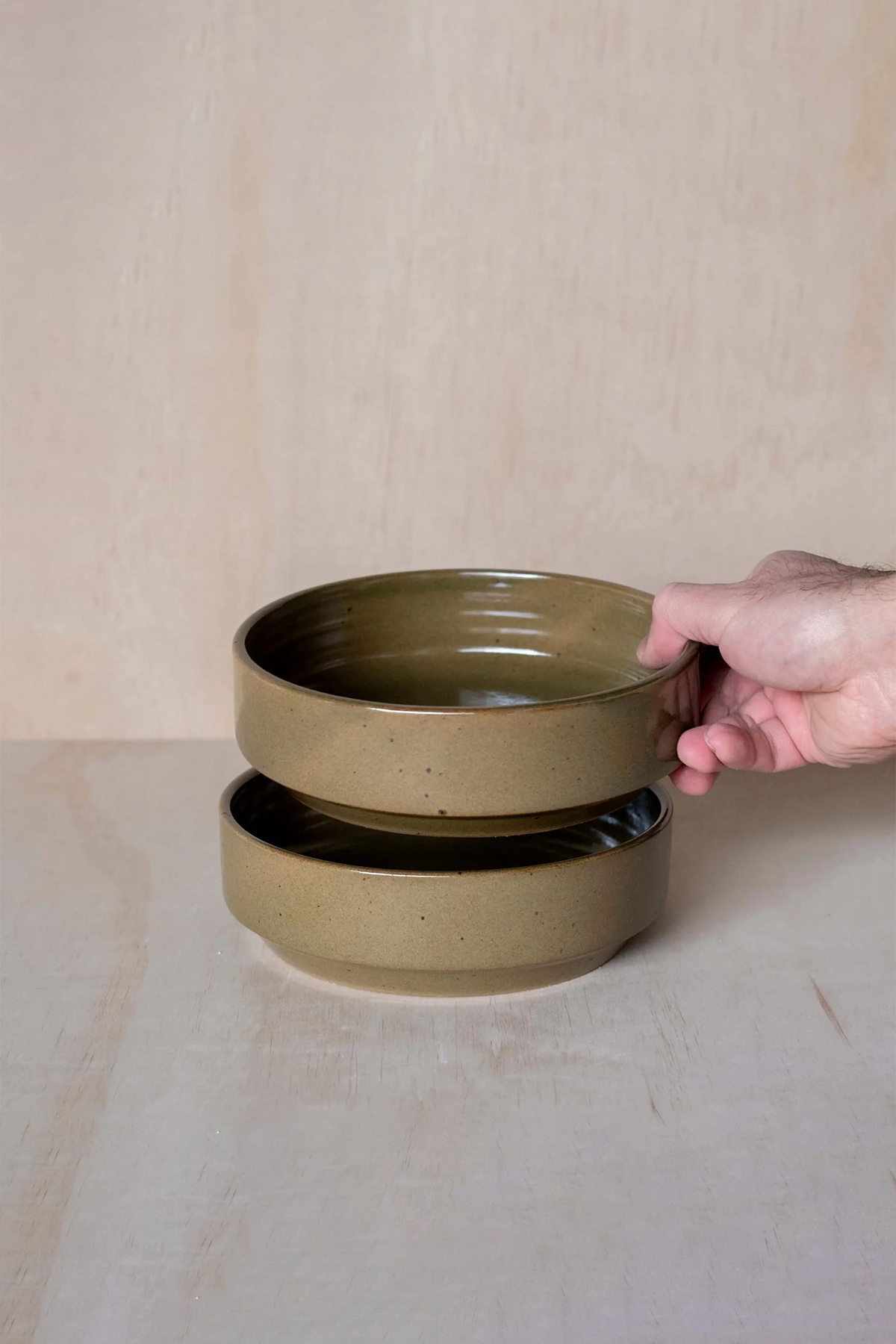 Medium Stacking Bowl in Sage