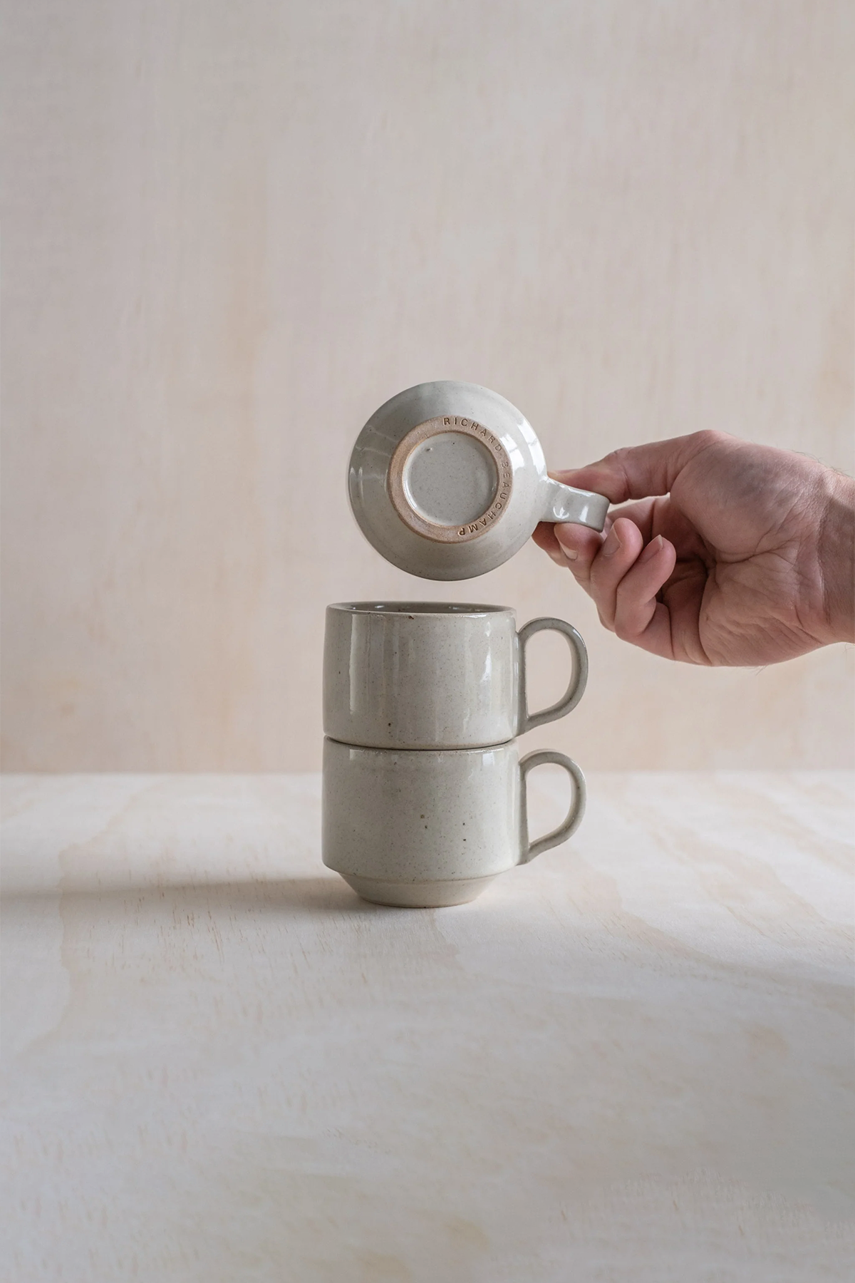 Stacking Mug in Beige