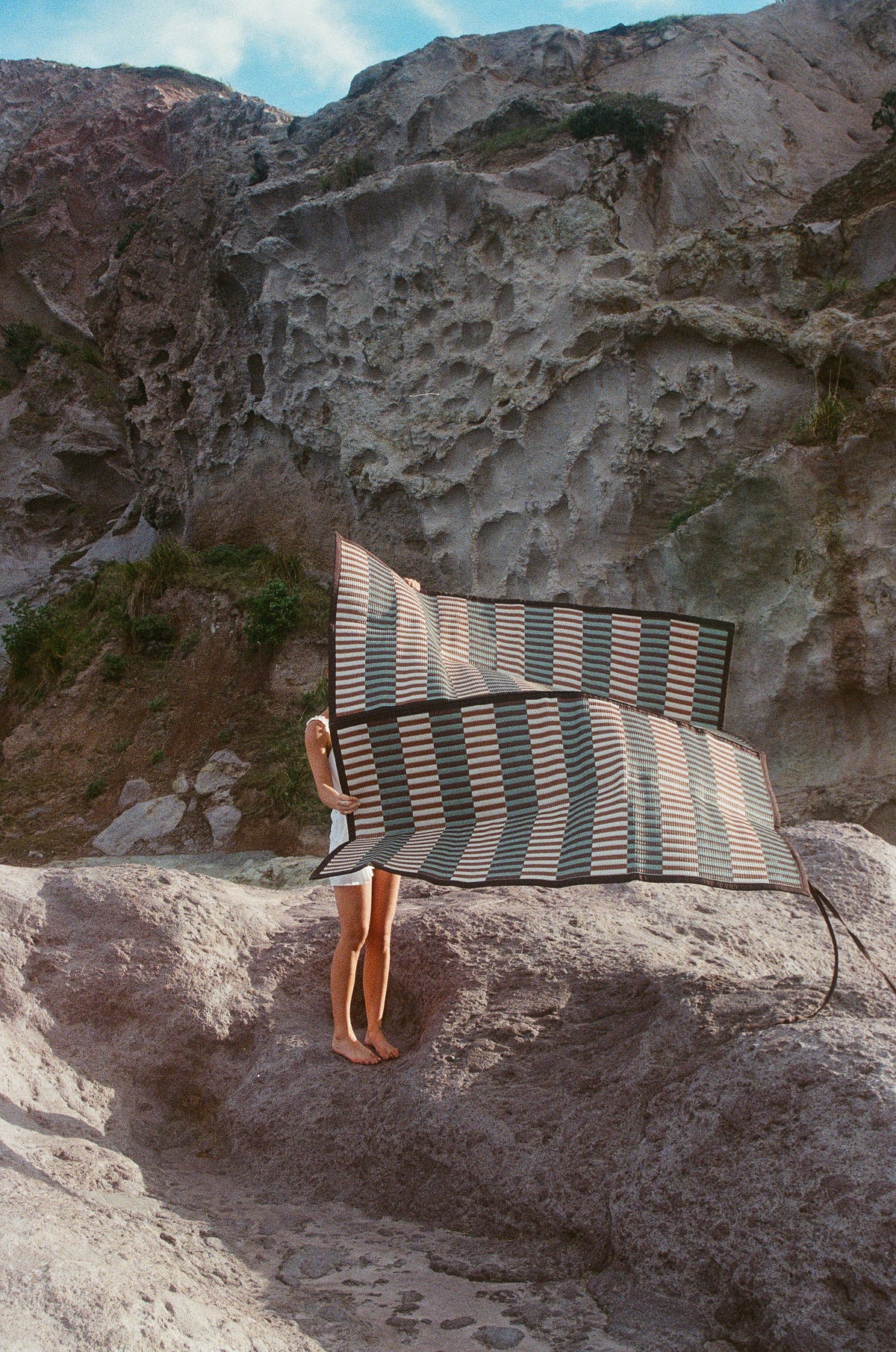 Woven Outdoor Mat in Tsuki