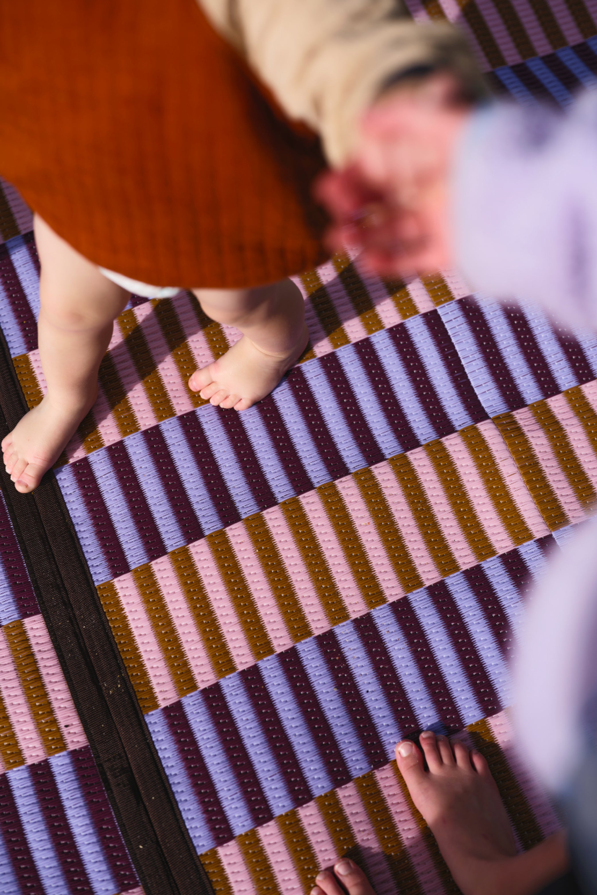 Woven Outdoor Mat in Sakura