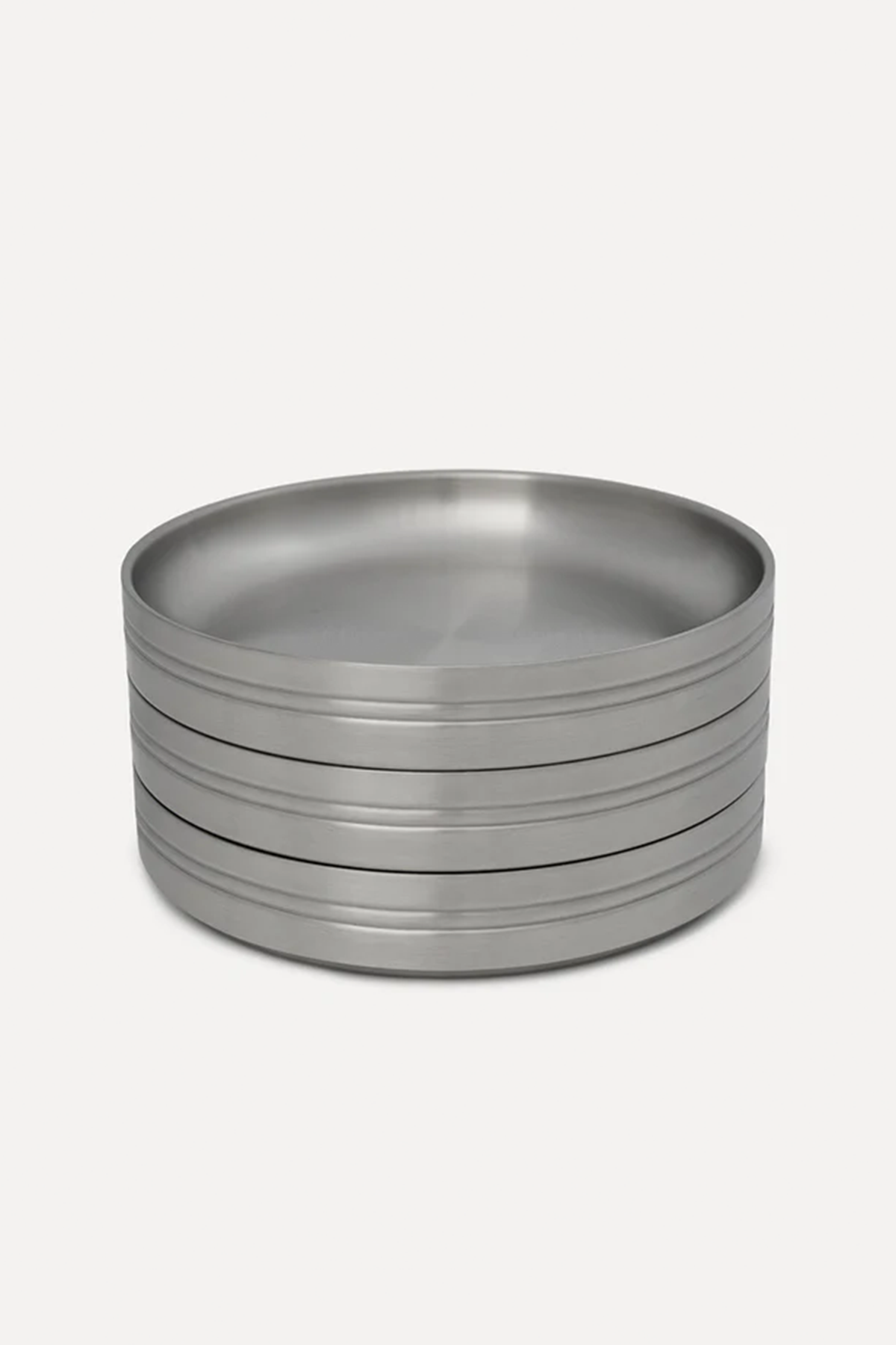 Stainless Steel Pasta Plate — Set of 2