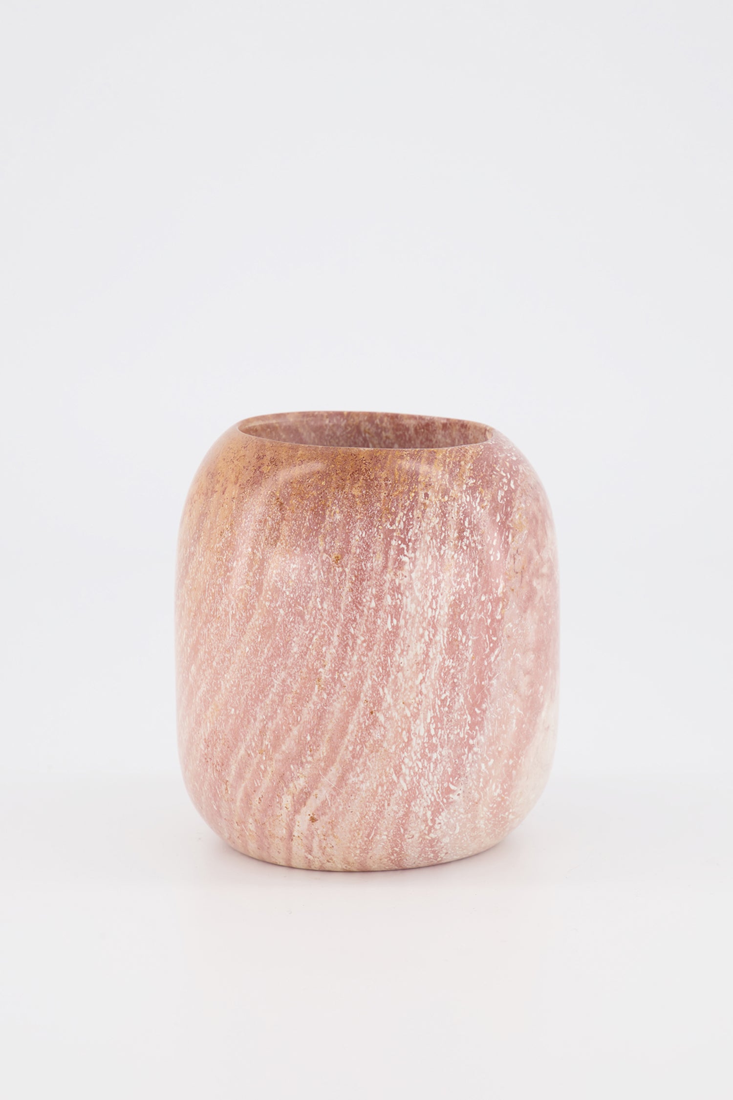Soapstone Vessel Large — Pink Stone