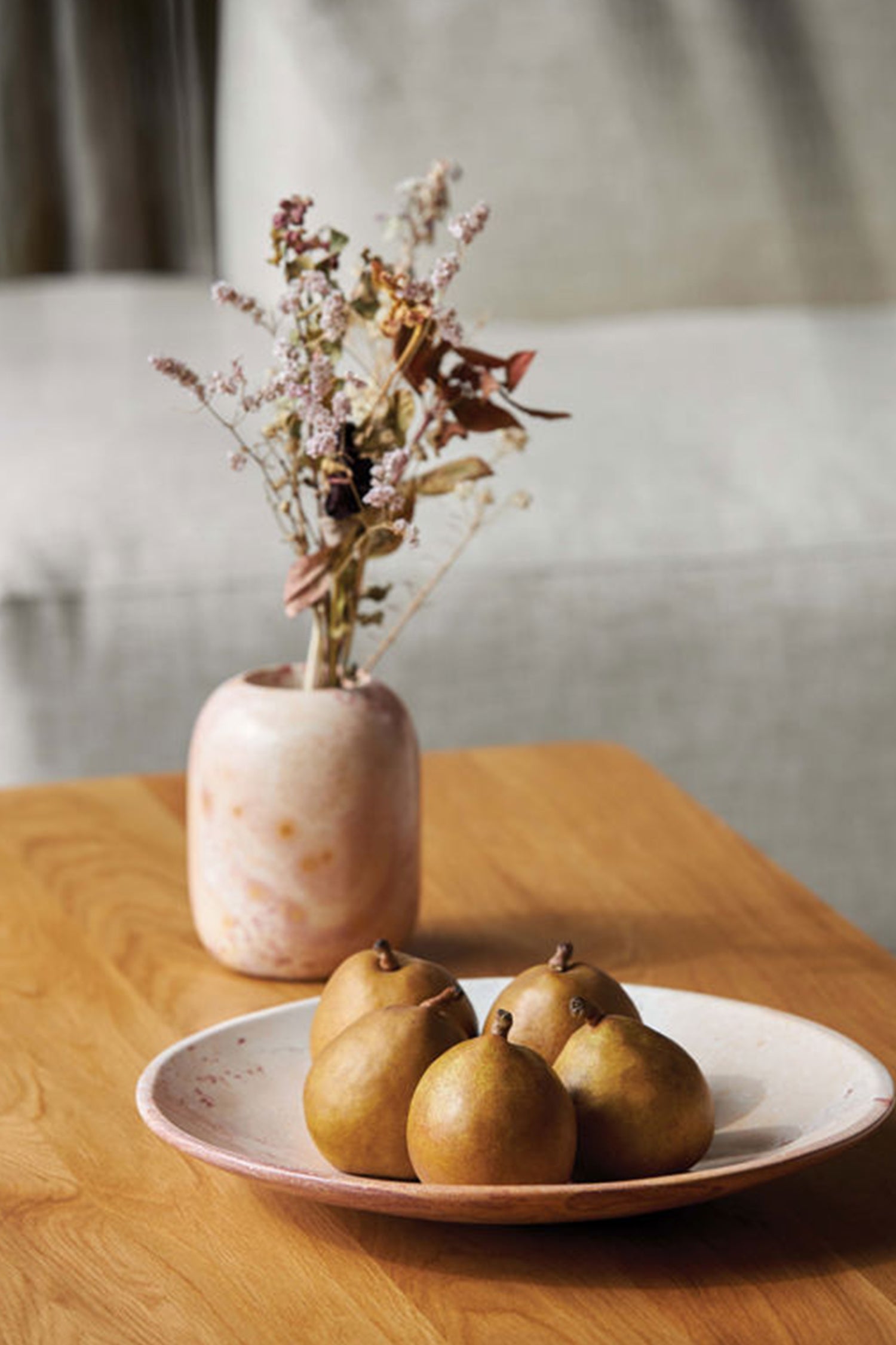 Soapstone Vessel Large — Pink Stone