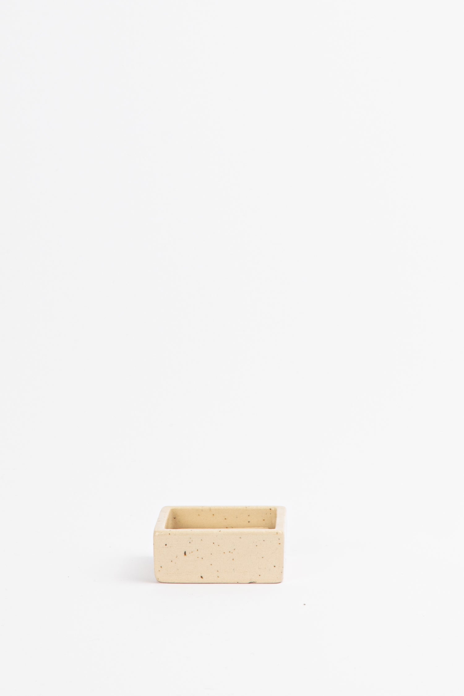 Square Soap Dish – Cream Speckle