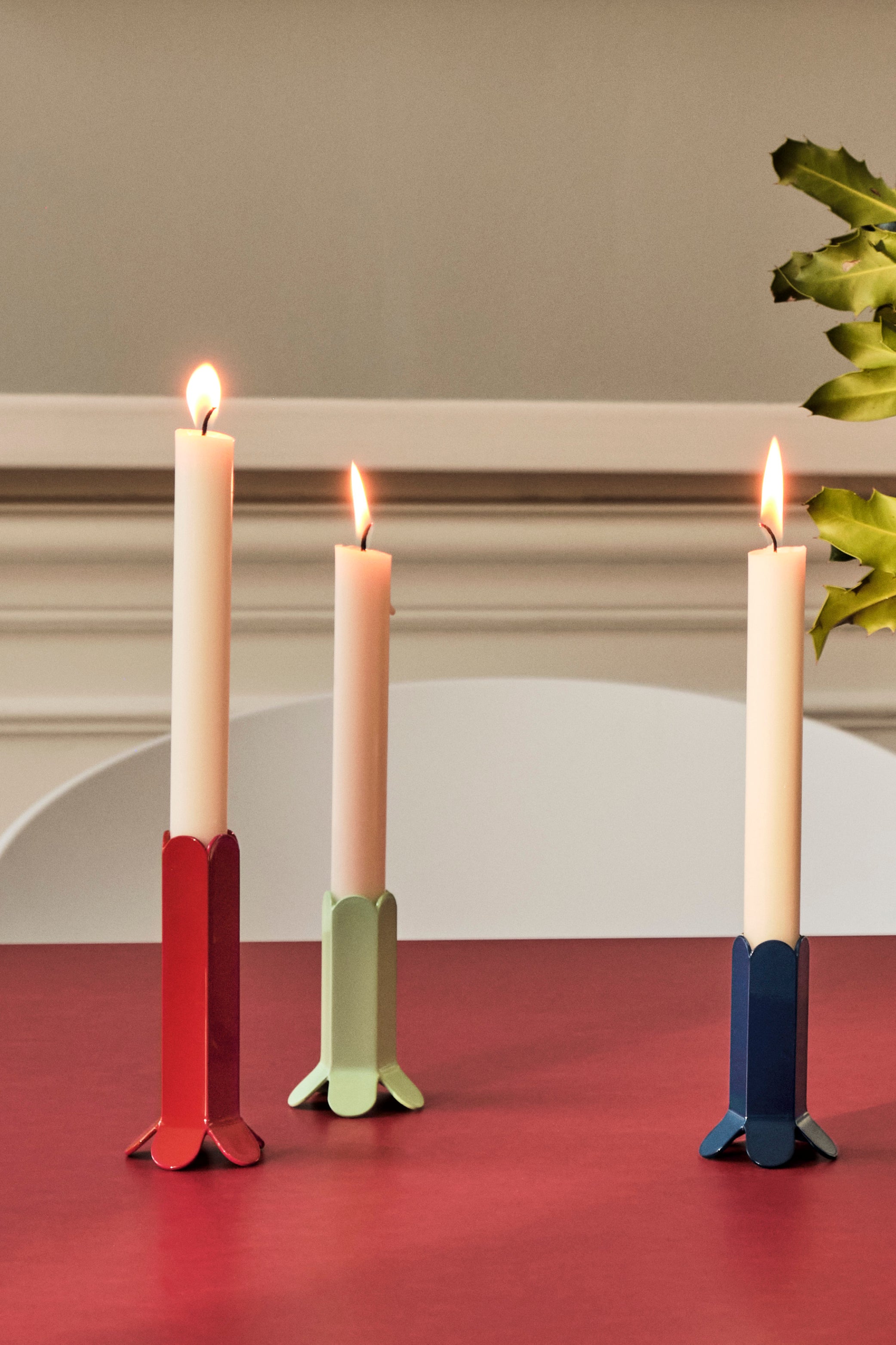 Arcs Candleholder — Mint