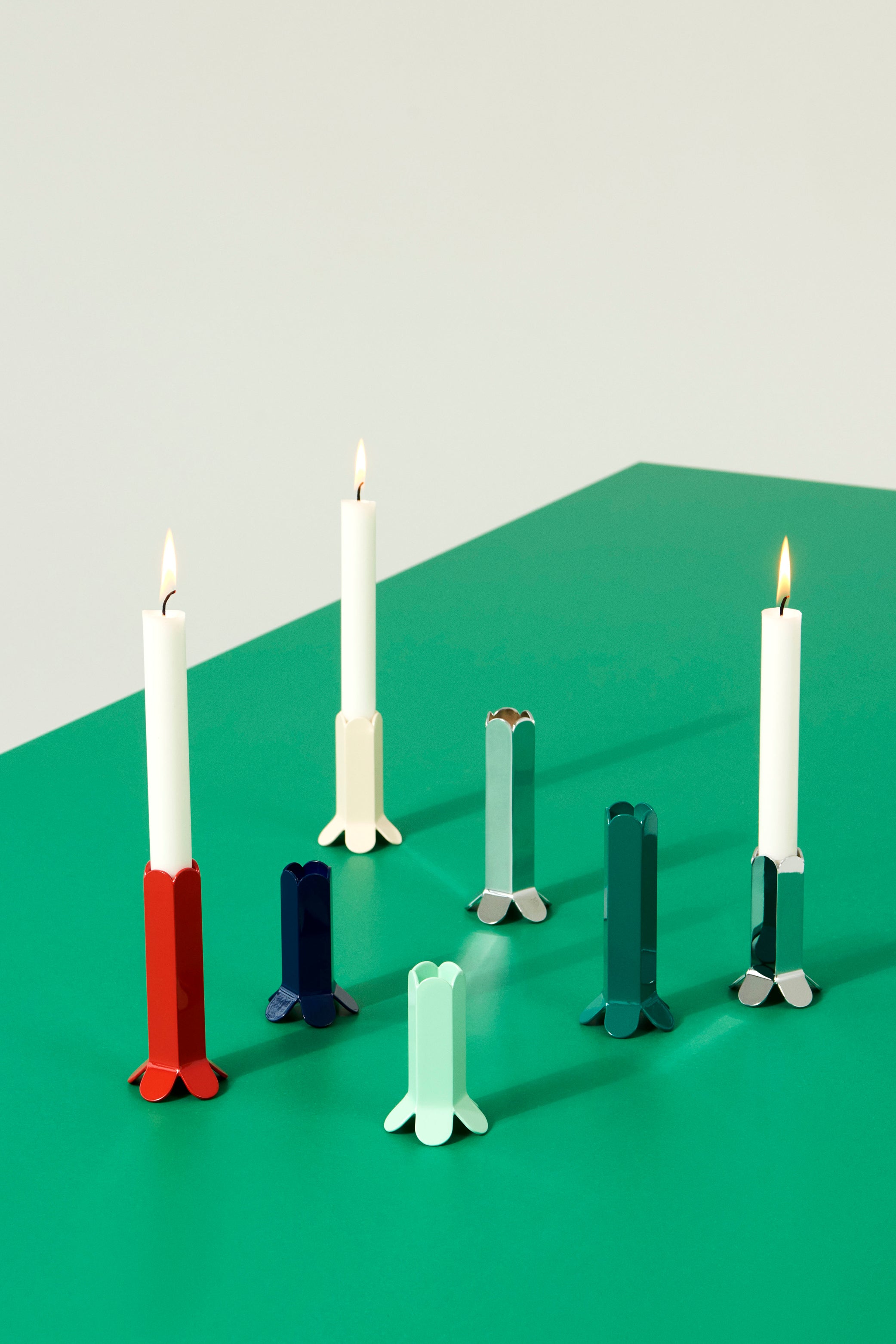 Arcs Candleholder — Mint