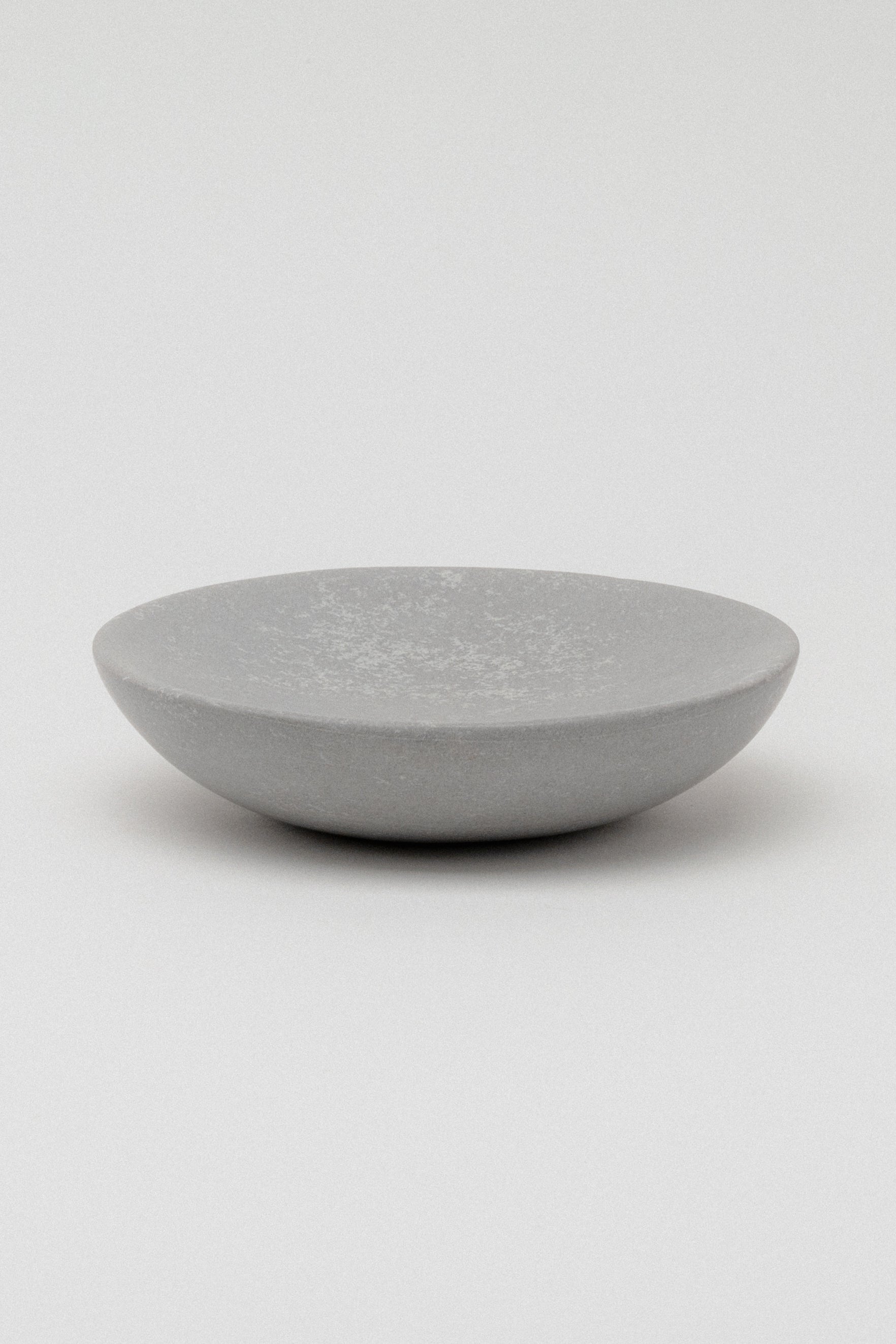 Round Soap Dish — Grey Stone
