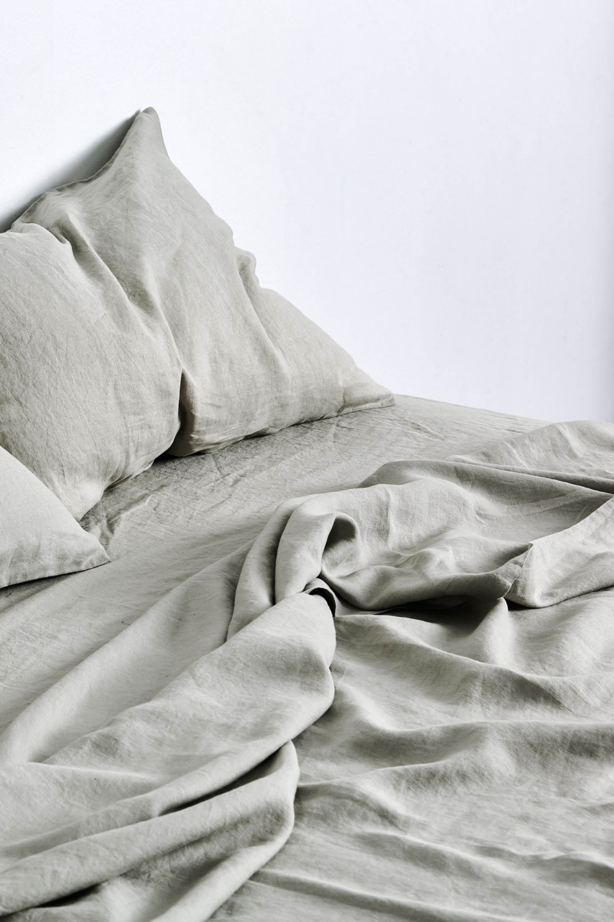 100% Linen Flat Sheet in Stone