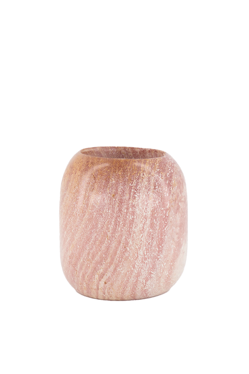 Soapstone Vessel Large — Pink Stone