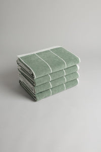 Bethell (Bath) Towel in Sage & Chalk