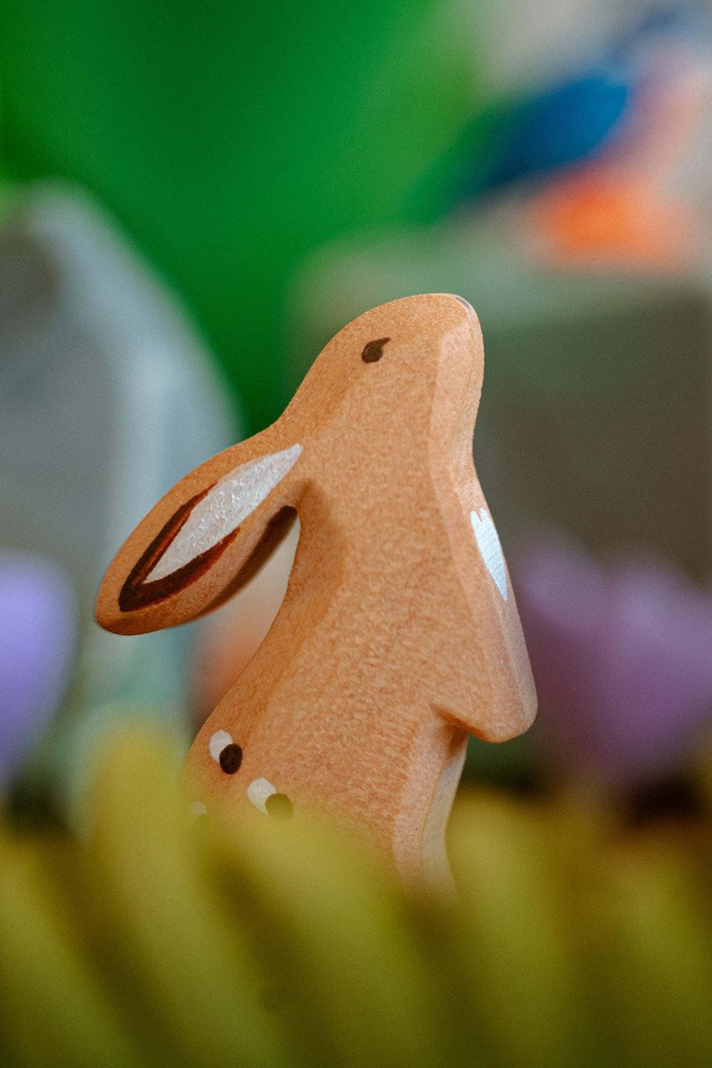 Wooden Curious Rabbit
