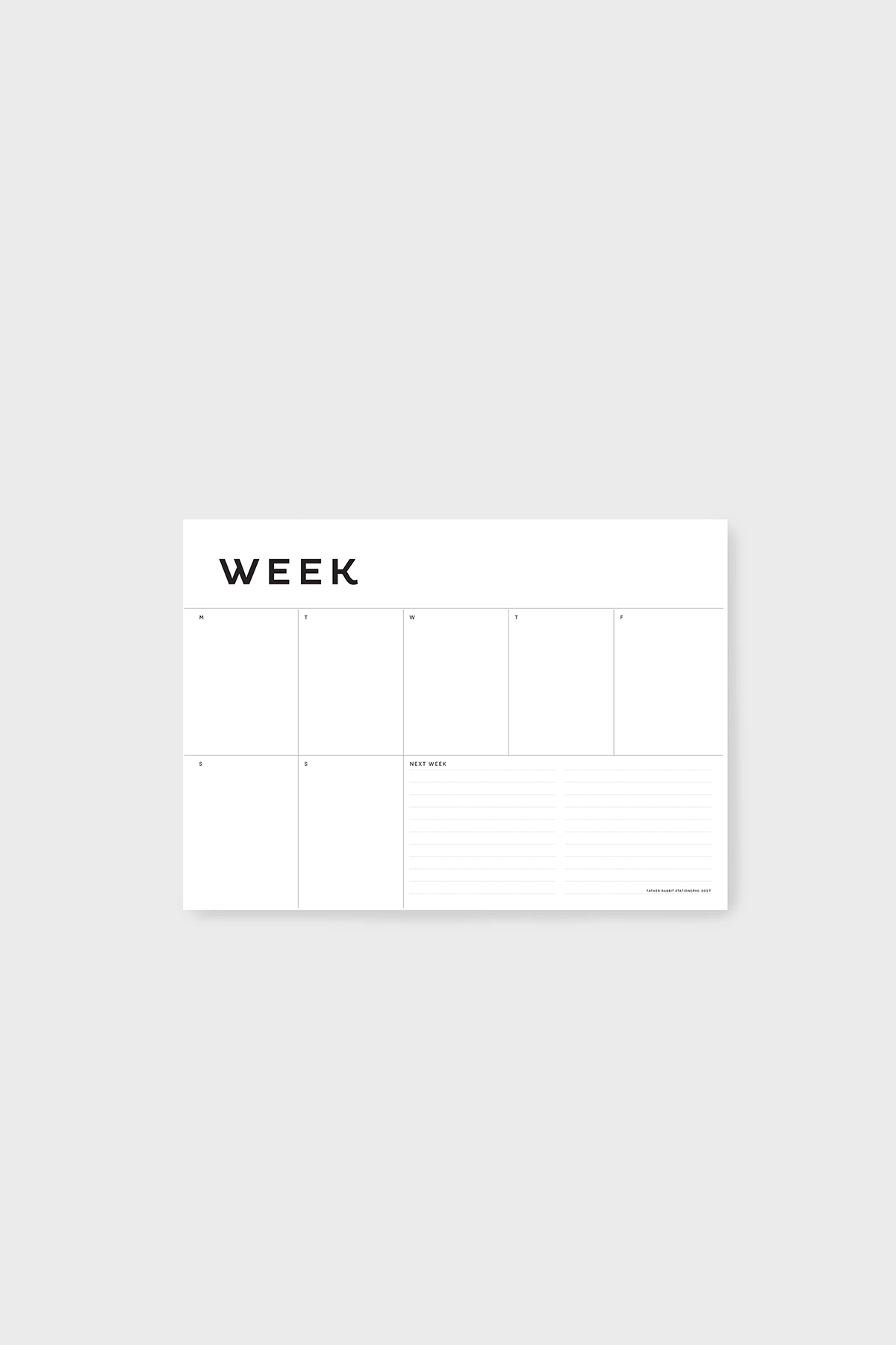 Weekly Planner A4
