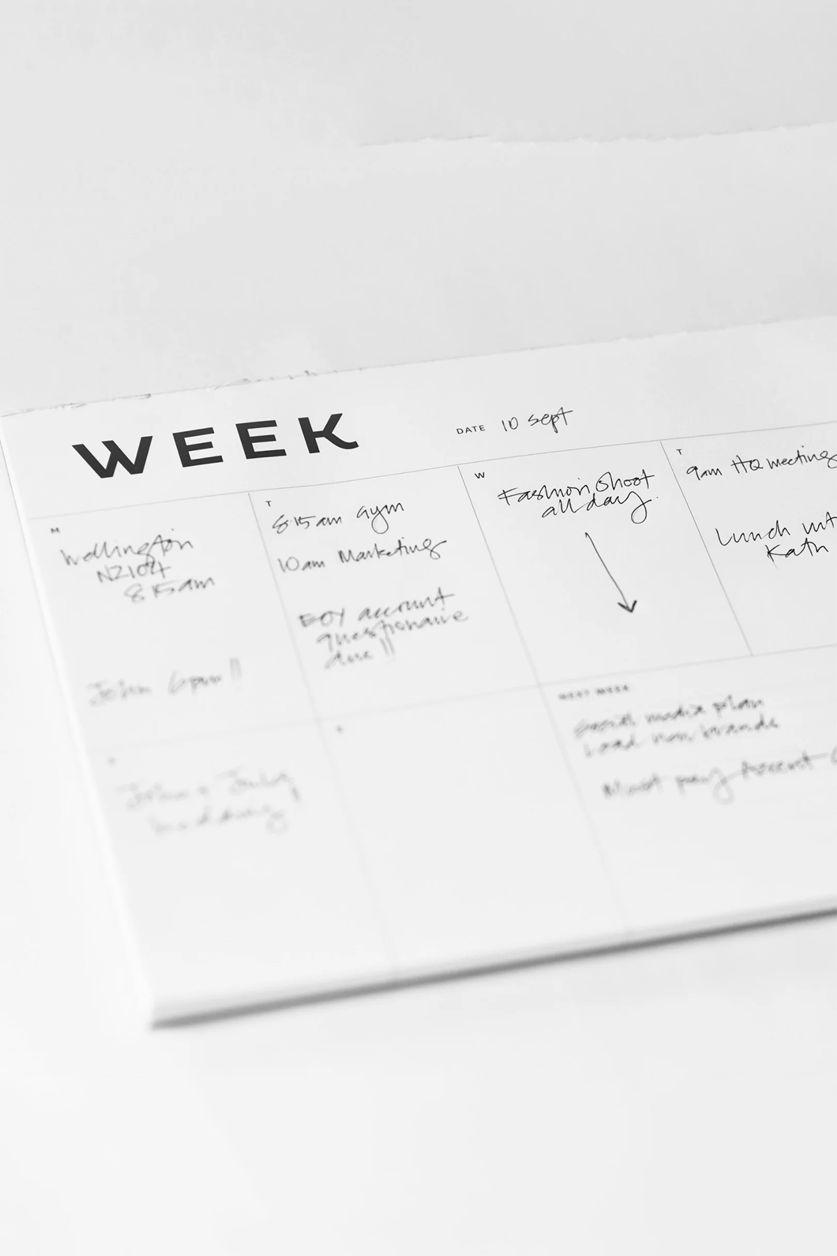 Weekly Planner A4
