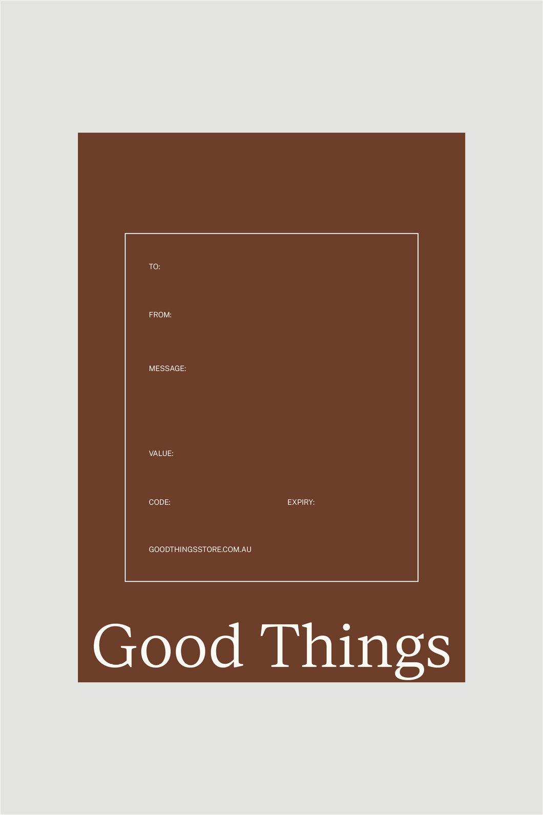 Good Things Gift Card