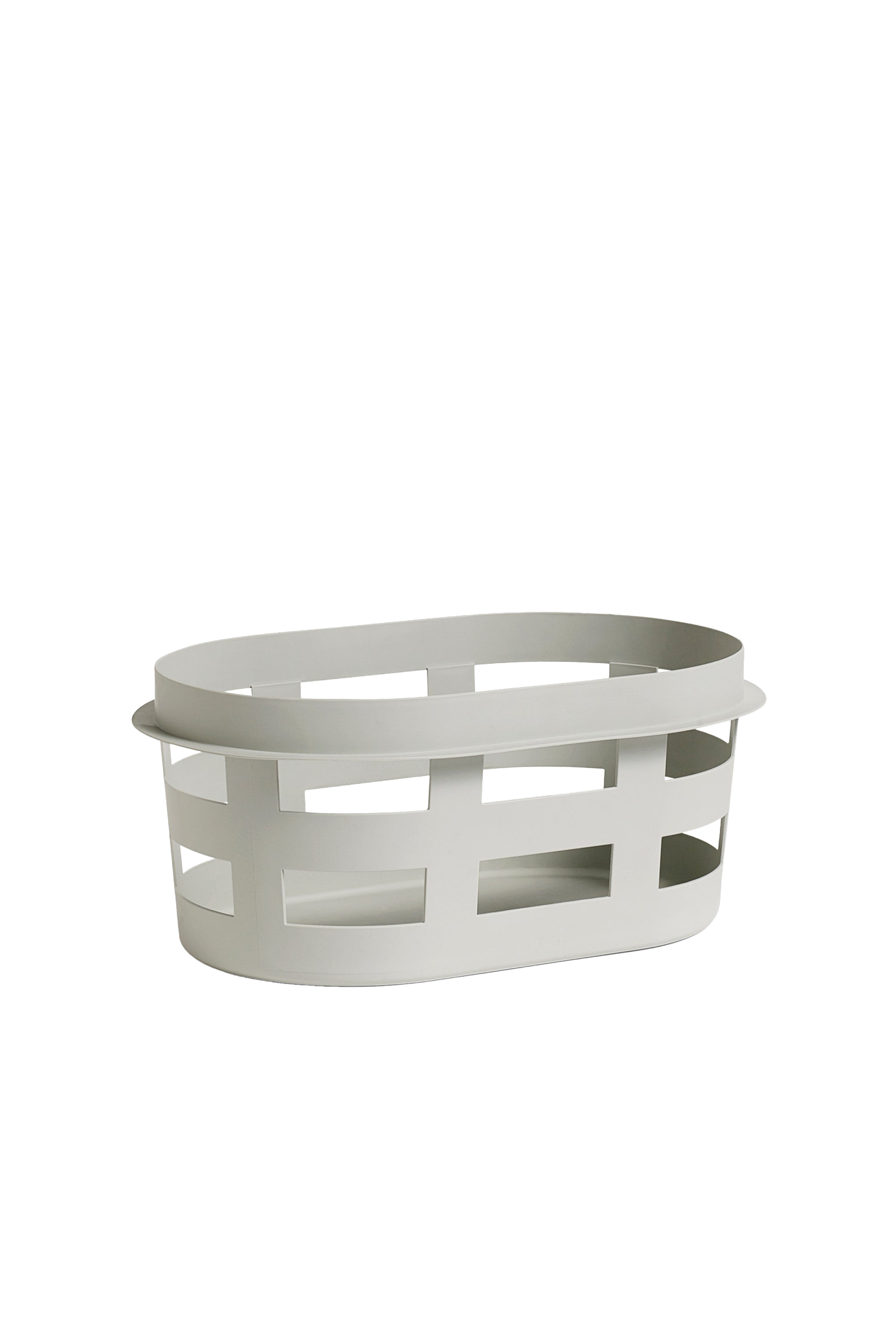 Laundry Basket Small — Light Grey