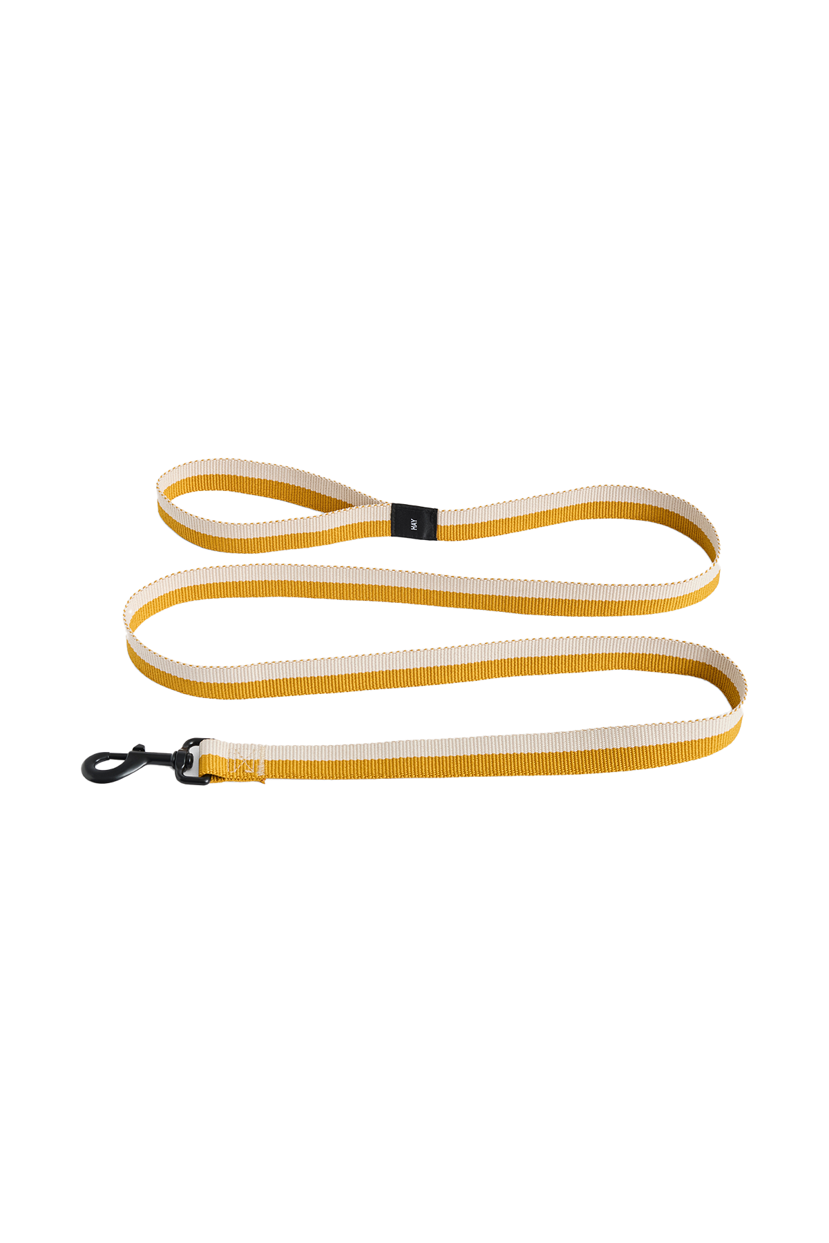 Dogs Leash in White & Orche — Medium/Large