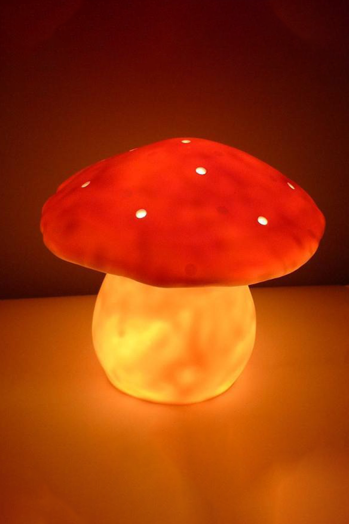 Mushroom Nightlight Lamp in Almond