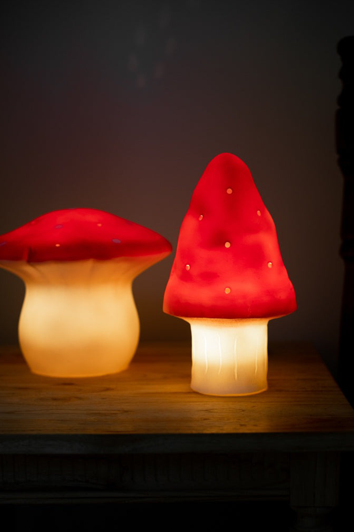 Mushroom Nightlight Lamp in Almond