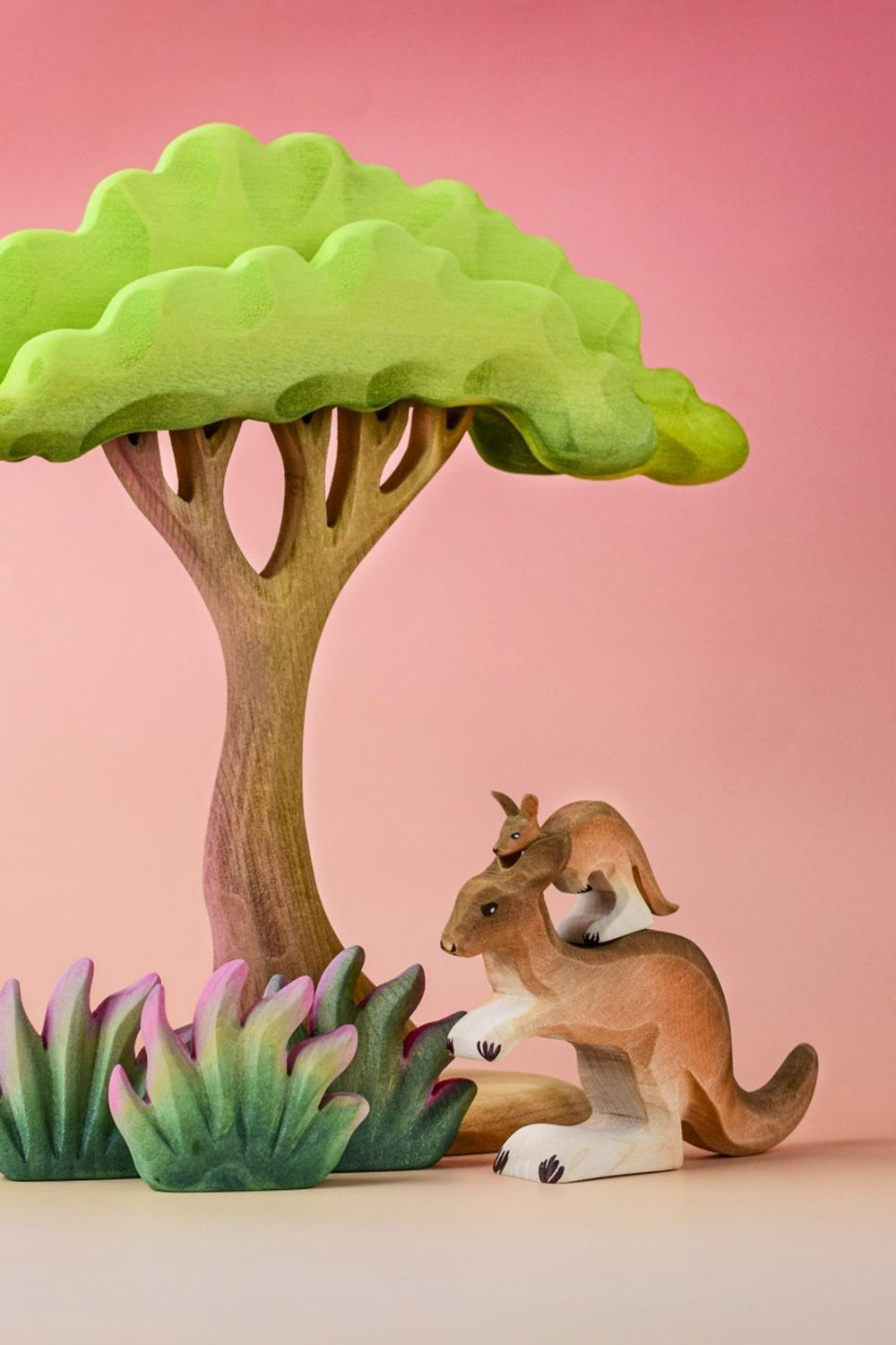 Wooden Young Kangaroo