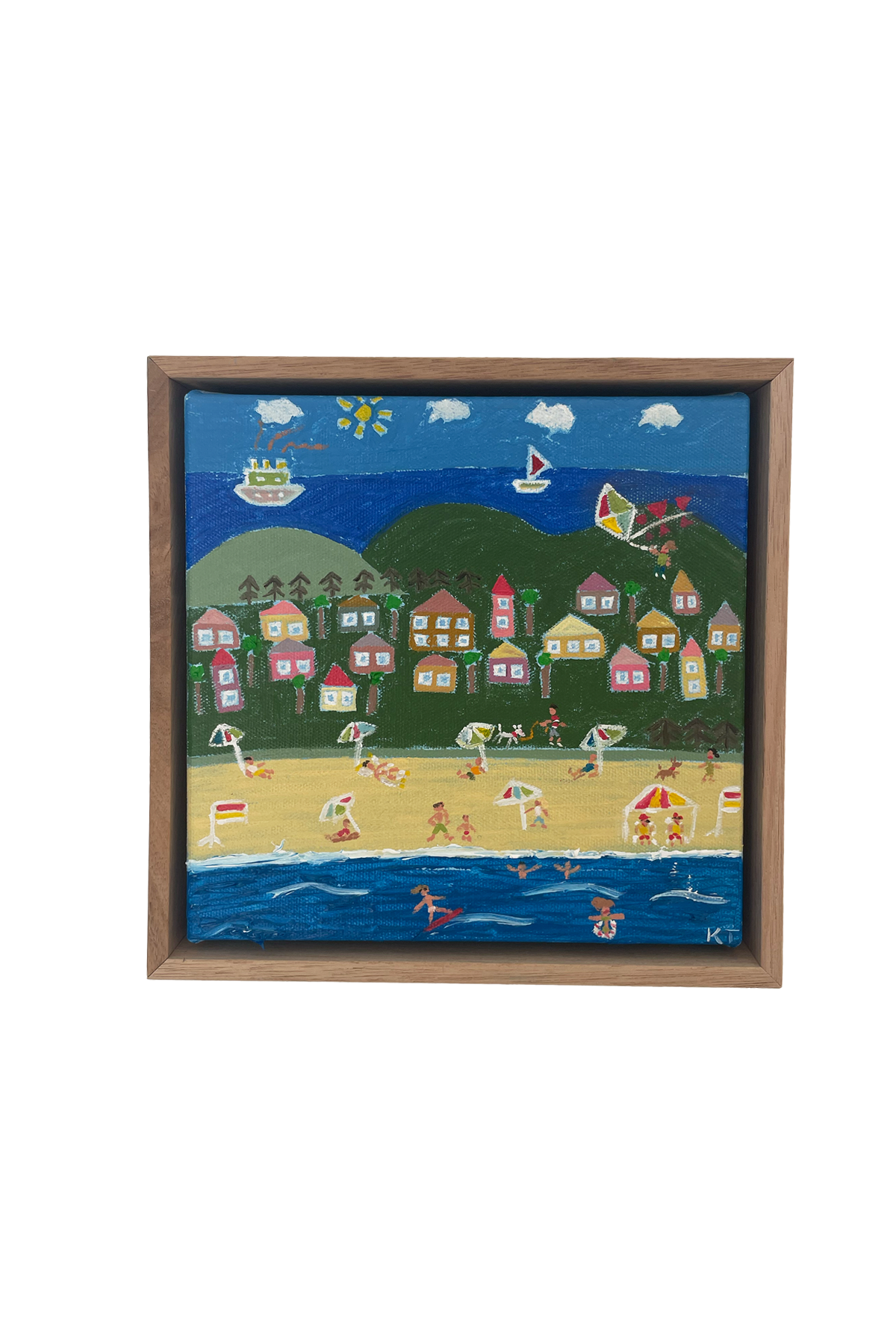 Oil Canvas — Day At The Beach