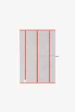 Load image into Gallery viewer, Hand Towel in Terracotta &amp; Stone Pinstripe
