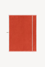 Load image into Gallery viewer, Bath Mat in Terracotta &amp; Stone Pinstripe
