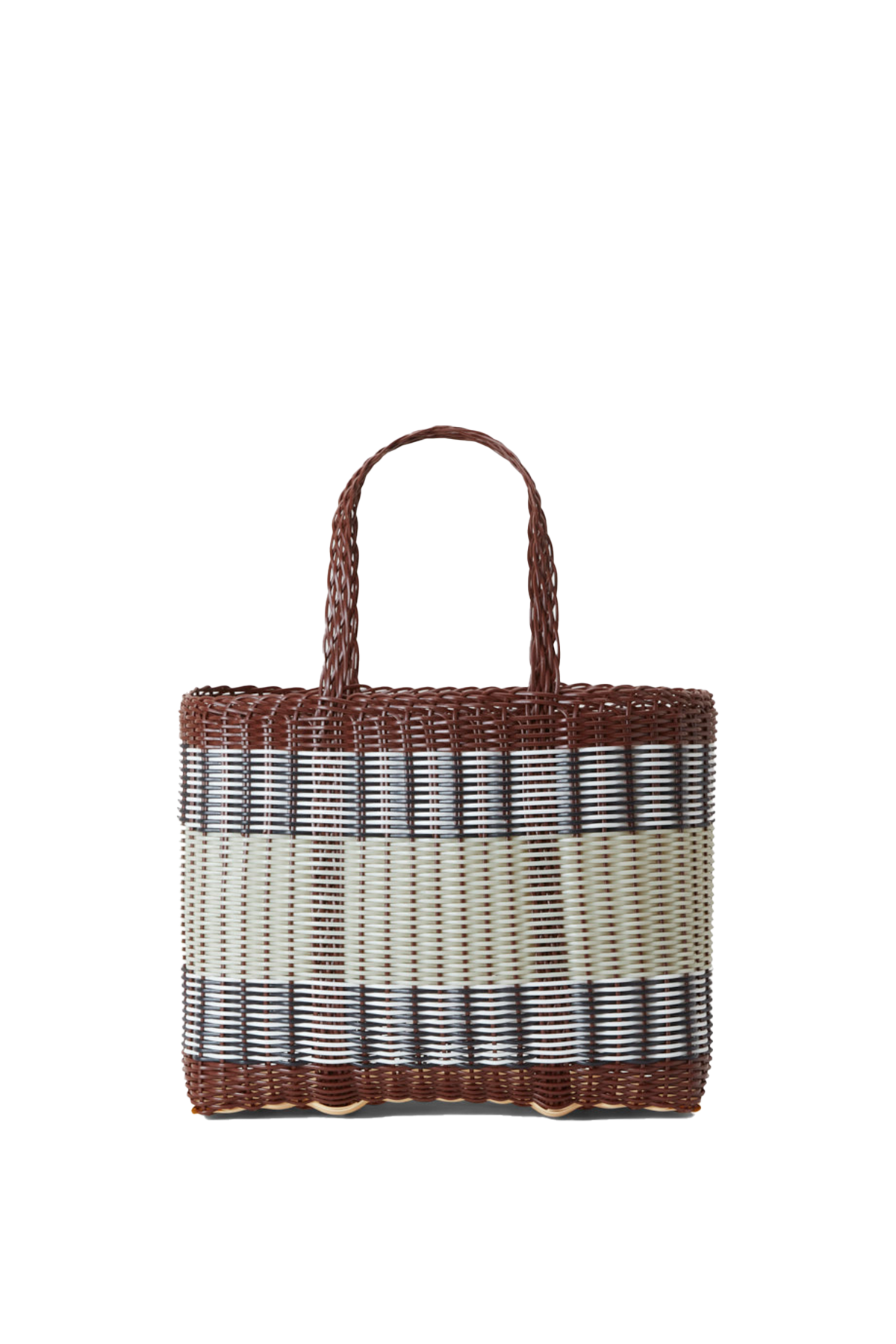 Small Basket in Chocolate & Palm