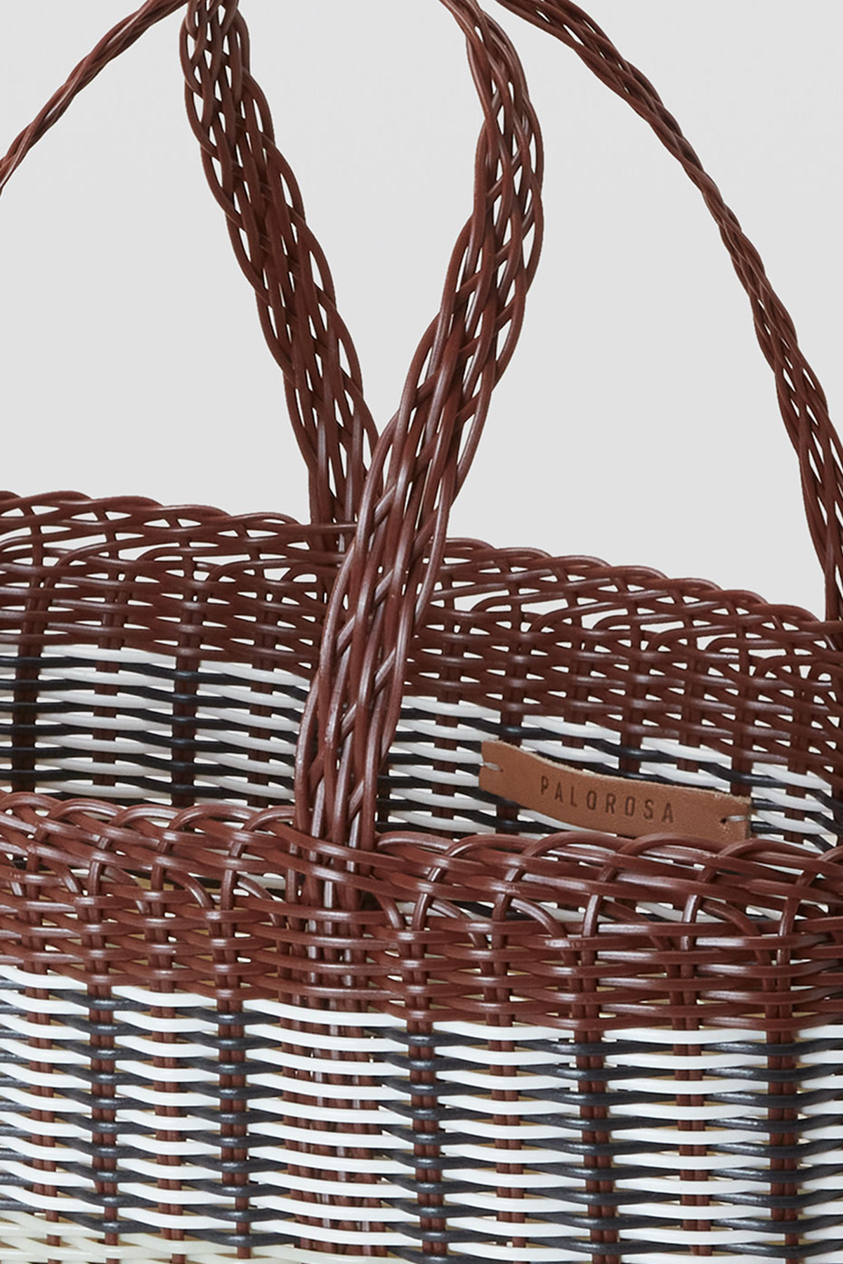 Small Basket in Chocolate & Palm