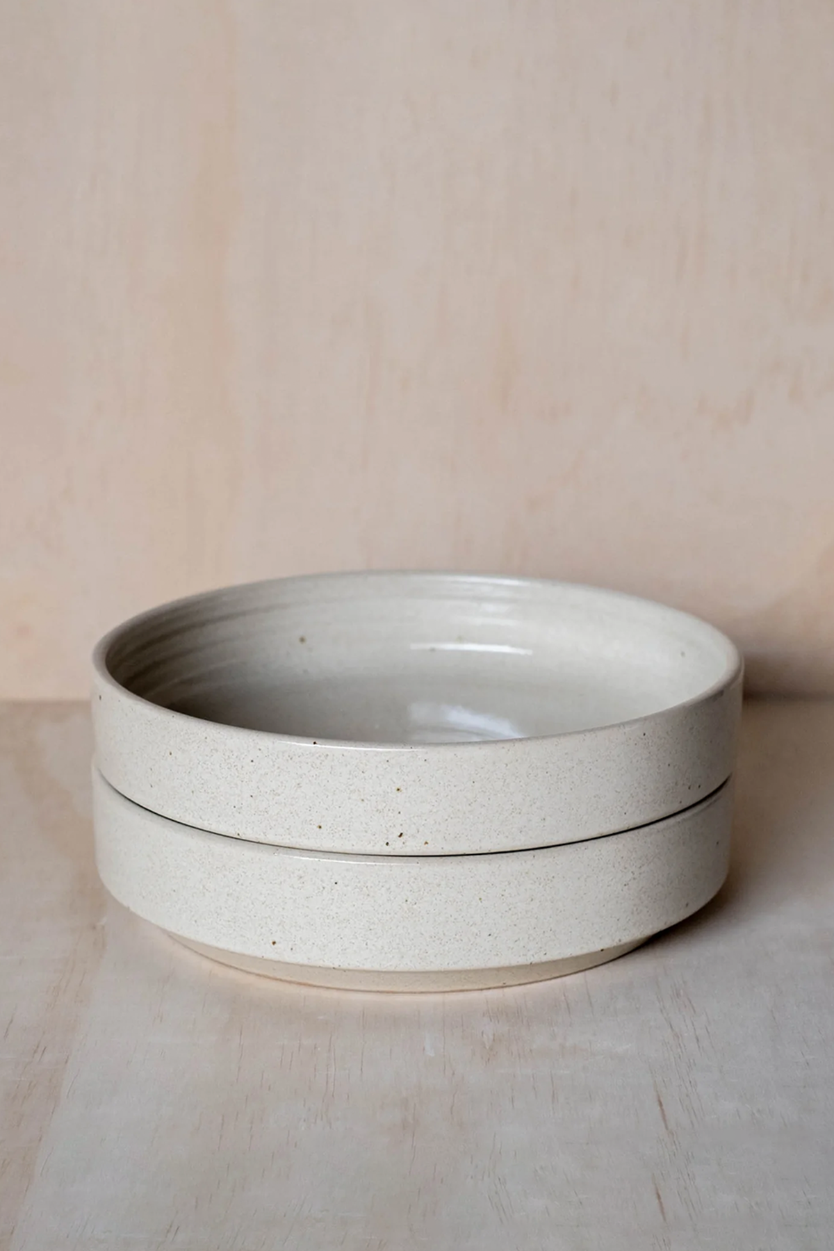 Large Stacking Bowl in Beige
