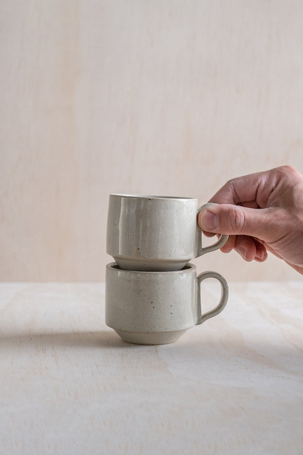 Stacking Mug in Beige
