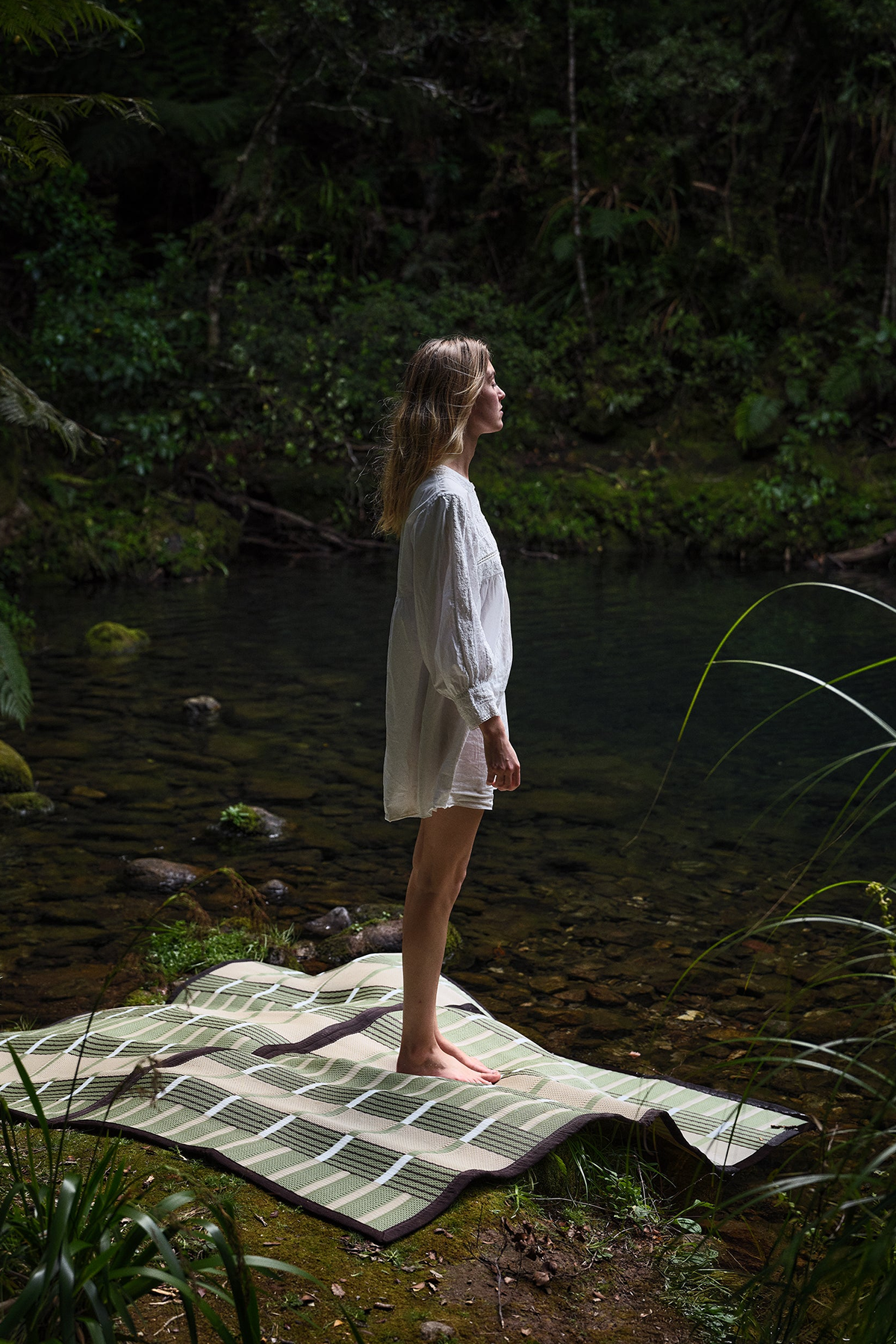 Woven Outdoor Mat in Grove