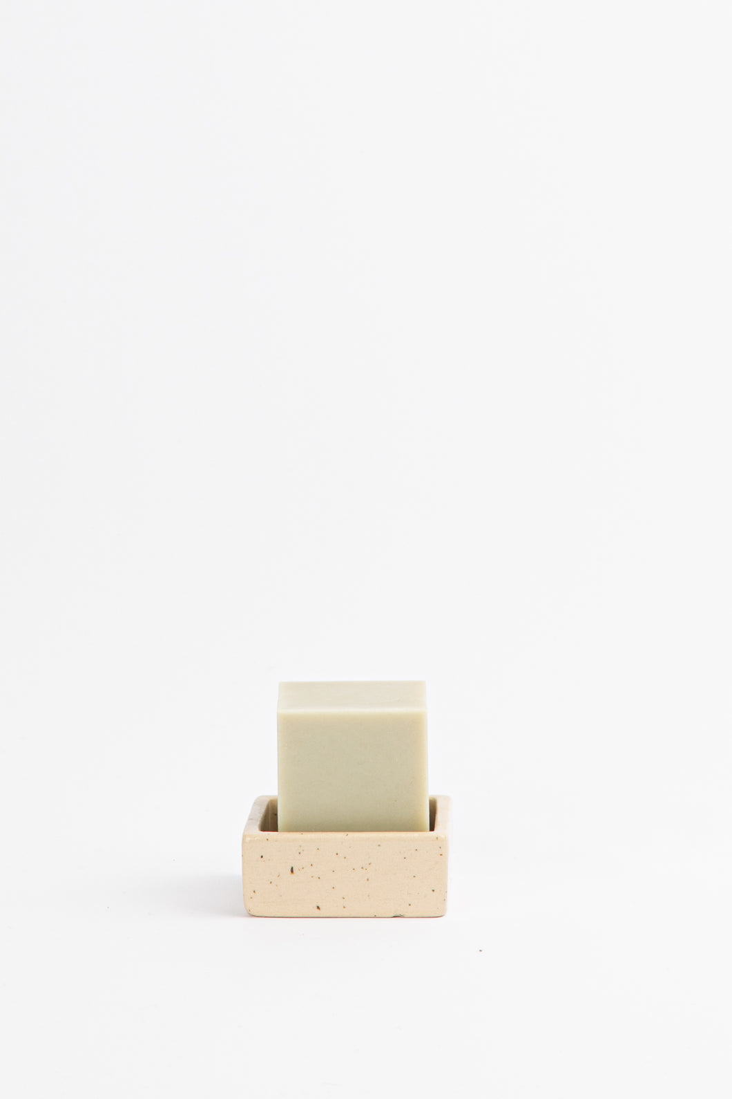 Square Soap Dish – Cream Speckle