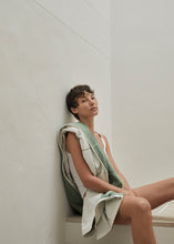 Load image into Gallery viewer, Bethell (Bath) Towel in Sage &amp; Chalk
