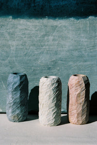 Textured Vessel — Malachite Stone