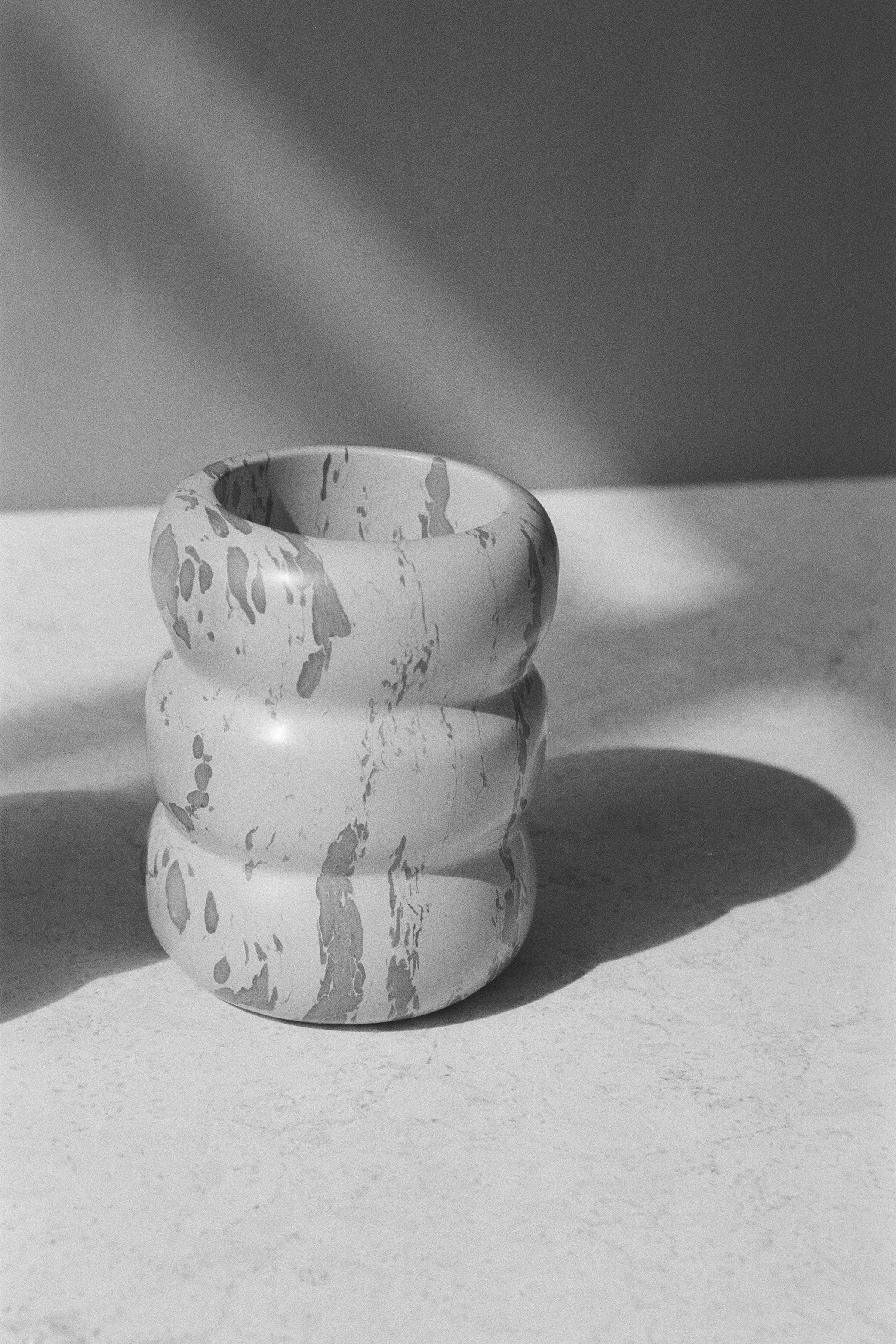 Roll Vessel — Malachite Stone