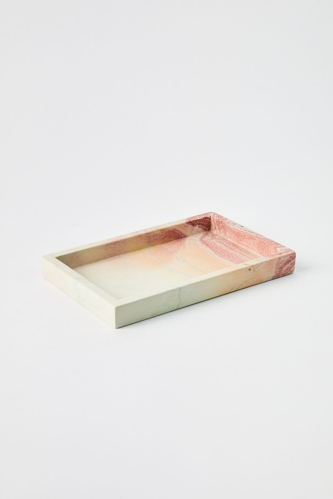 Rectangular Tray — Pink Stone