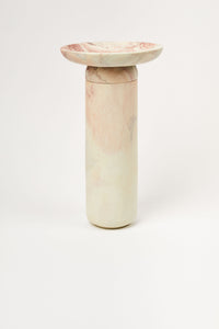 Amina Bowl Tall — Pink Stone