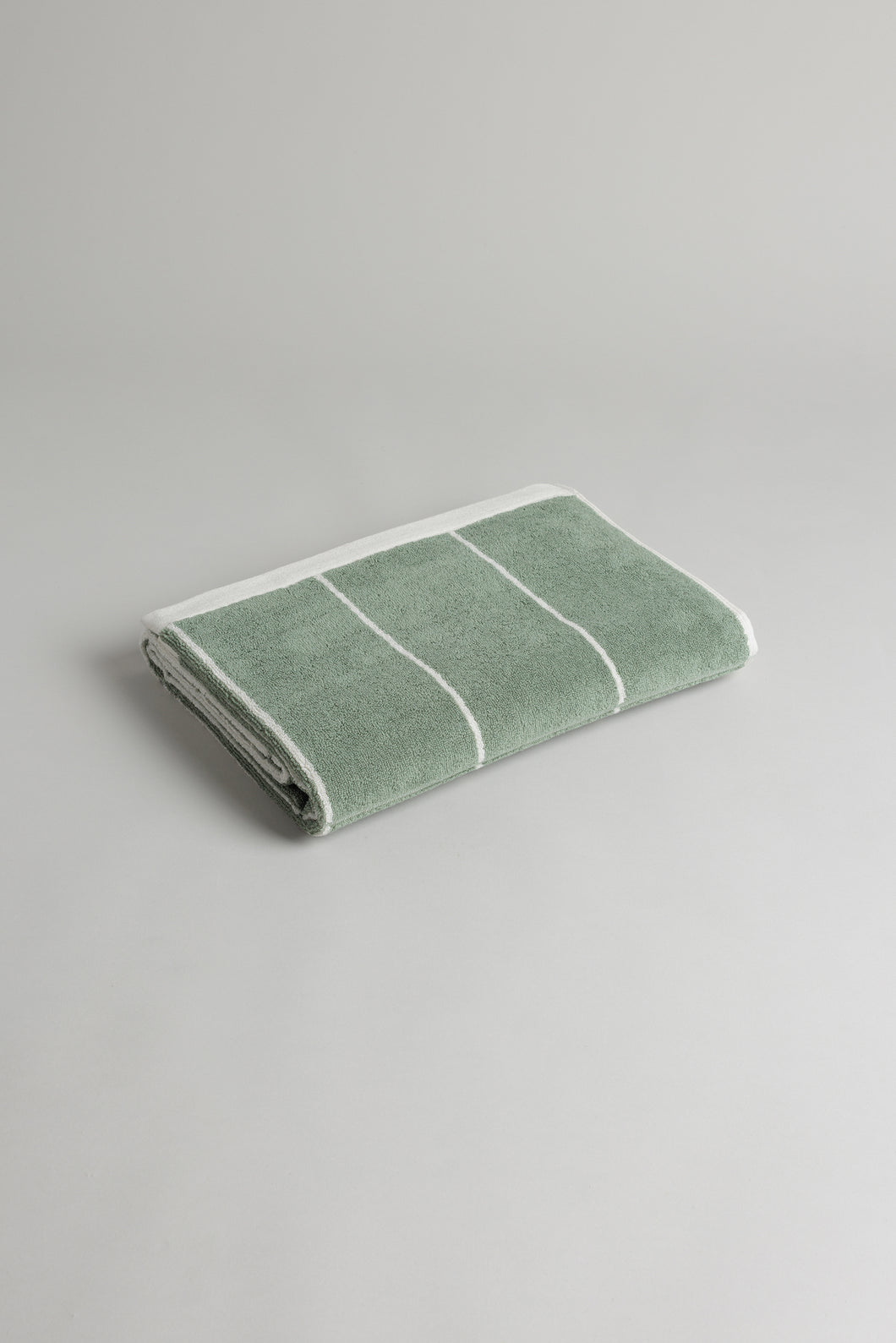 Bethell (Bath) Towel in Sage & Chalk