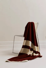 Load image into Gallery viewer, Erin (Pool) Towel in Maroon &amp; Butter

