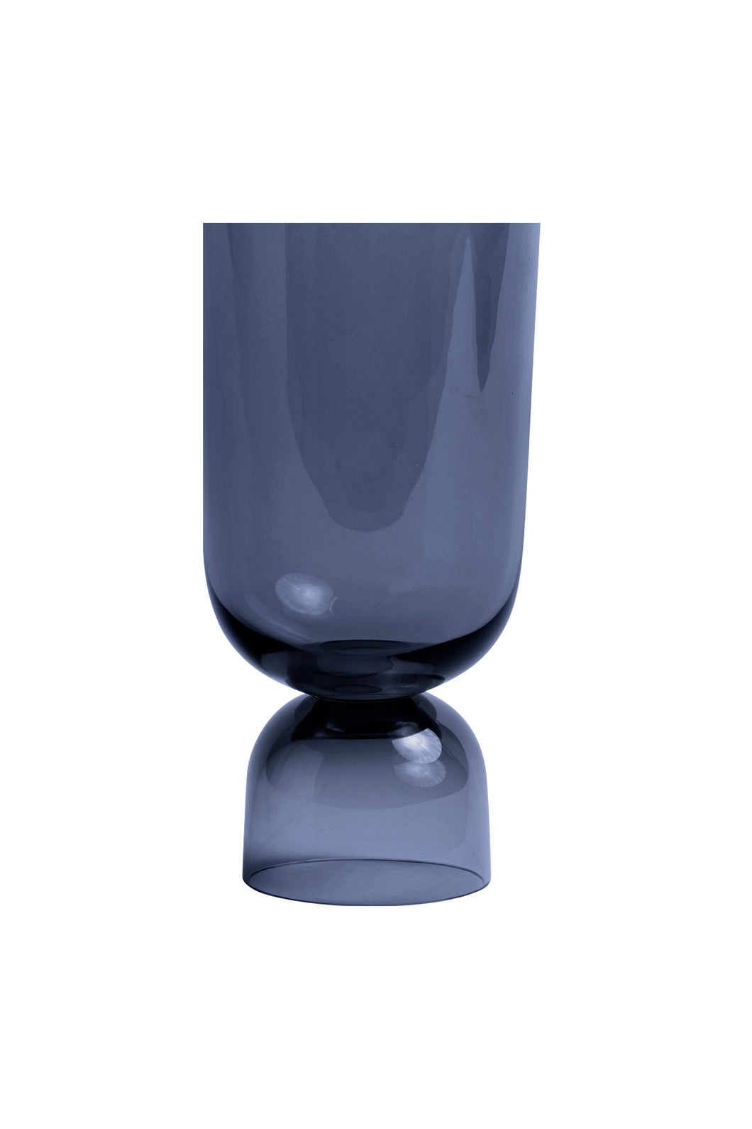 Large Bottoms Up Vase in Navy Blue